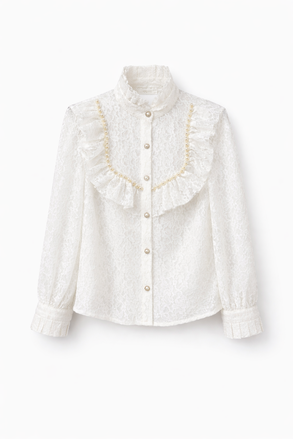 İncili Beyaz Gömlek