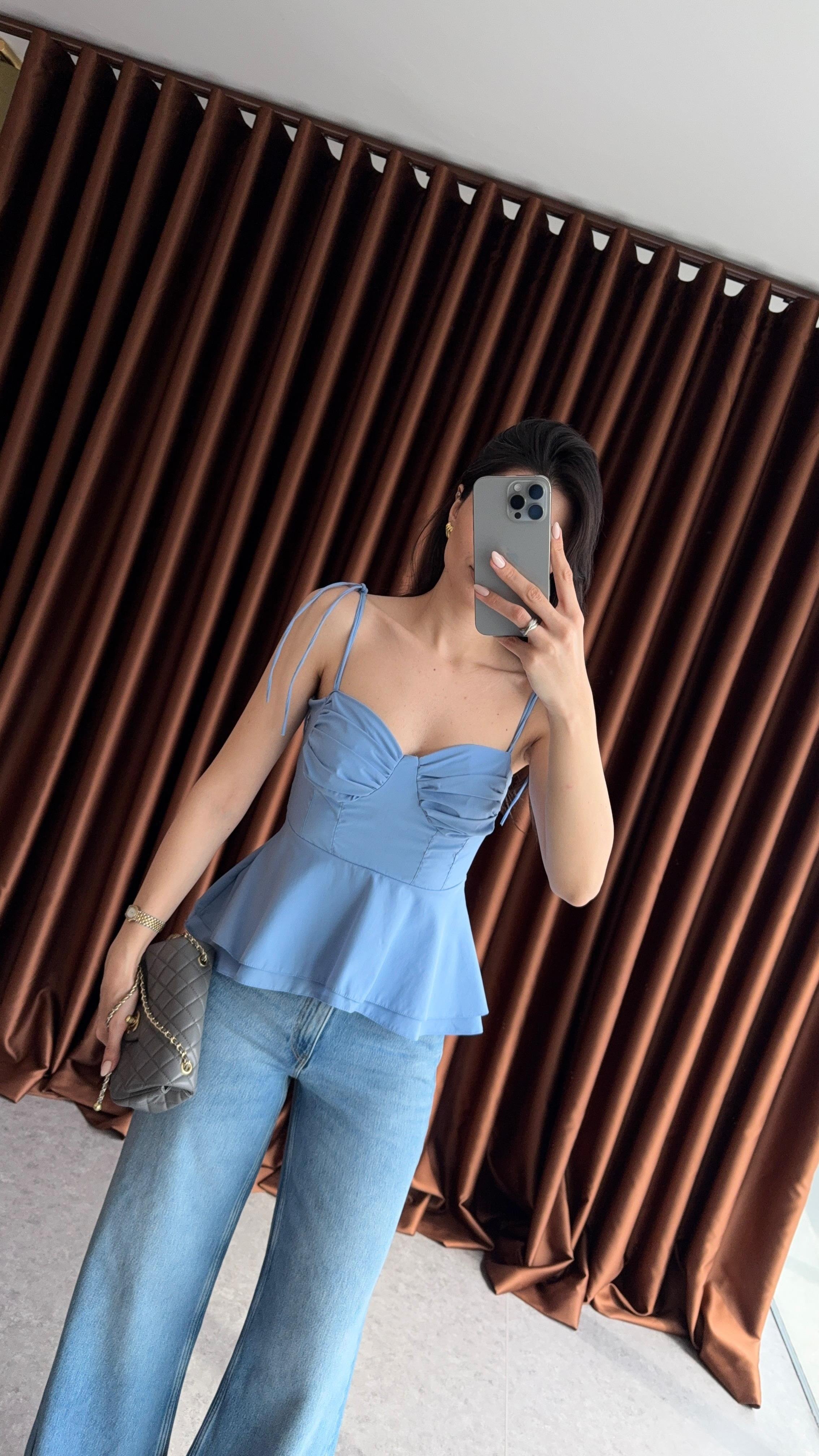 İp Askı Mavi Bluz