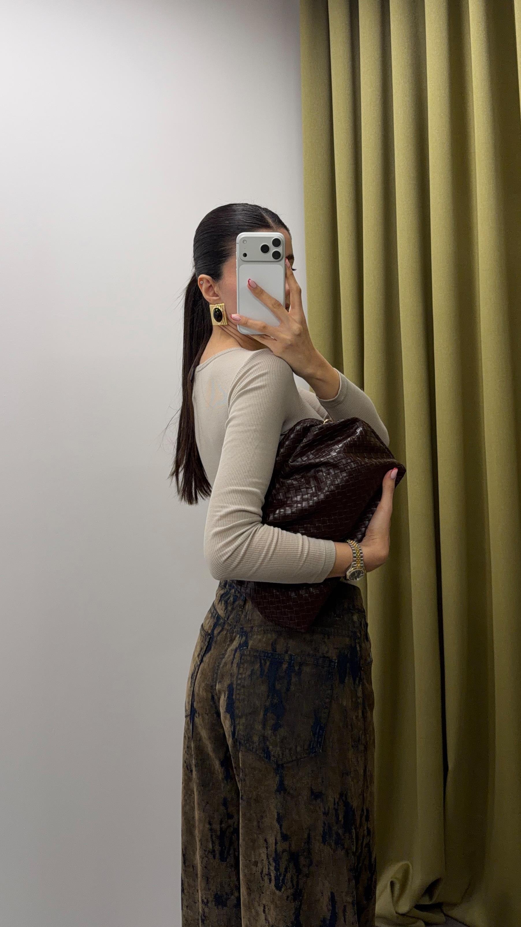 Kadife Detaylı Jean