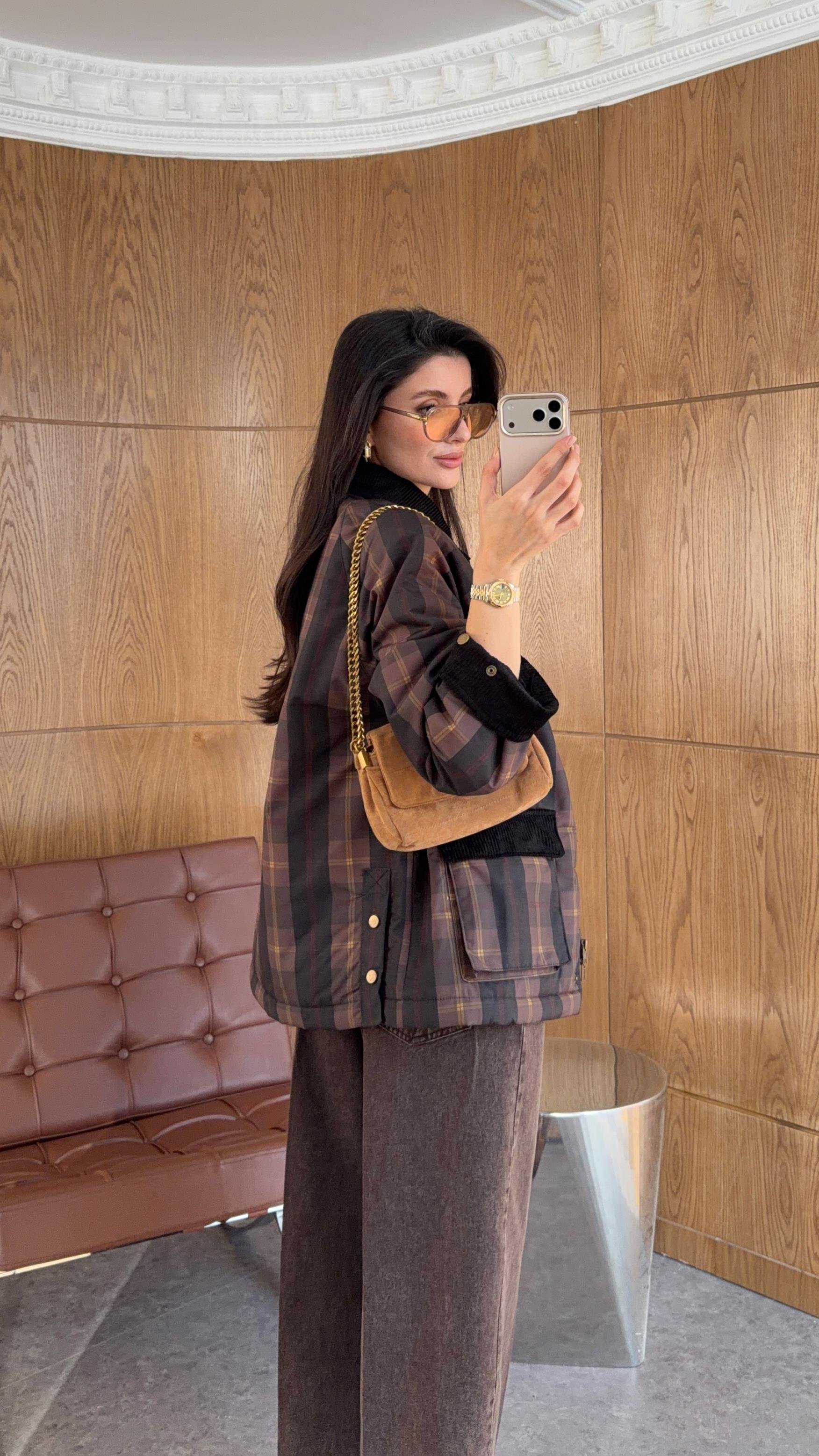 Kadife Yaka Cepli Mont Ceket