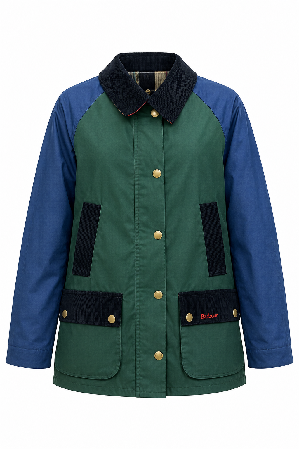 Kadife Yaka Renkli Mumlu Ceket