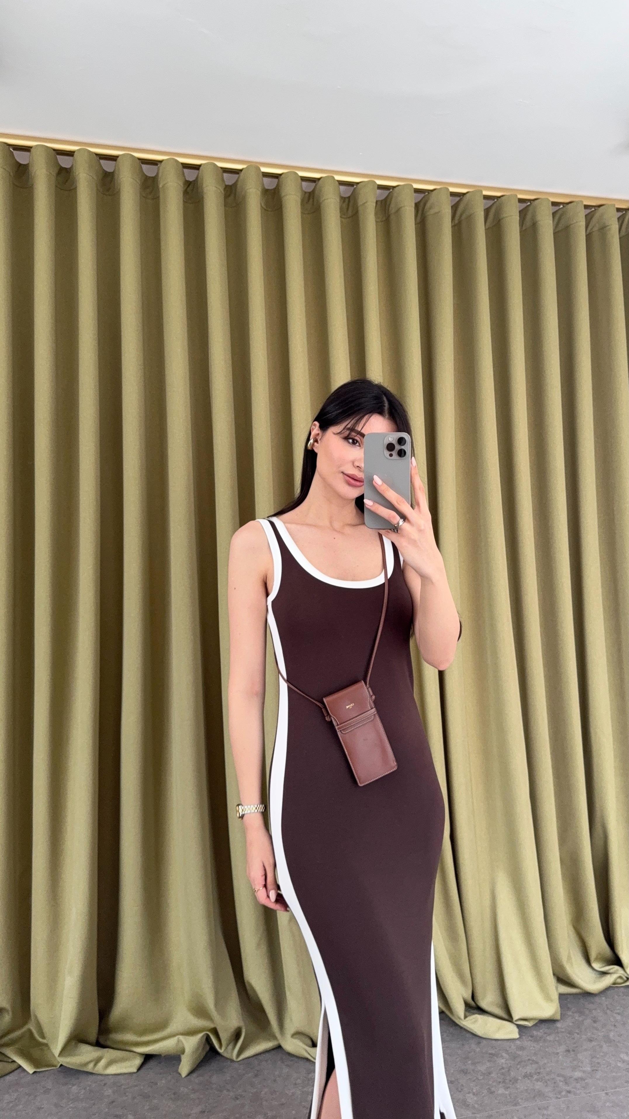 Kahve Modal Elbise