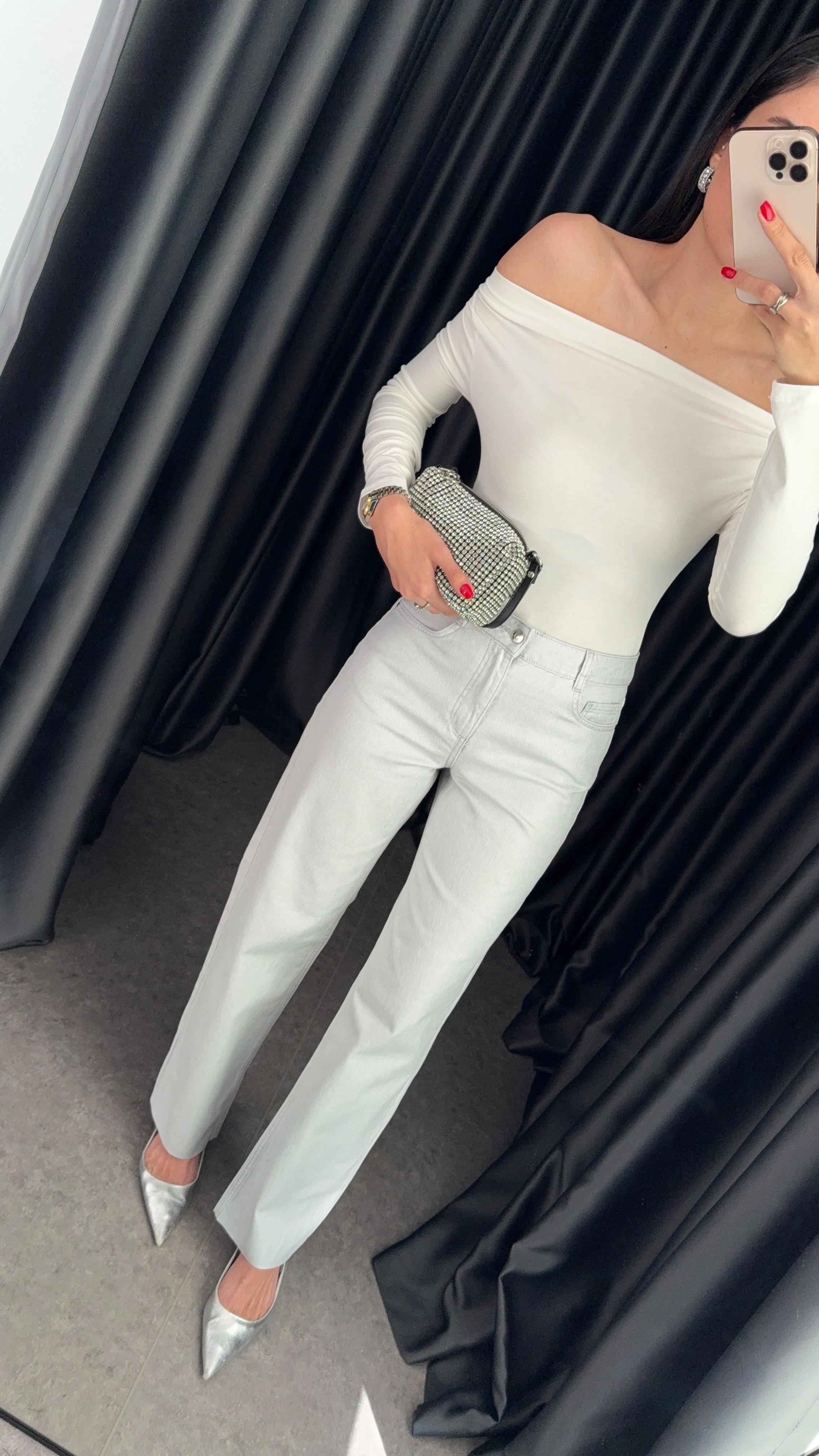 Kaplamalı Gümüş Jean