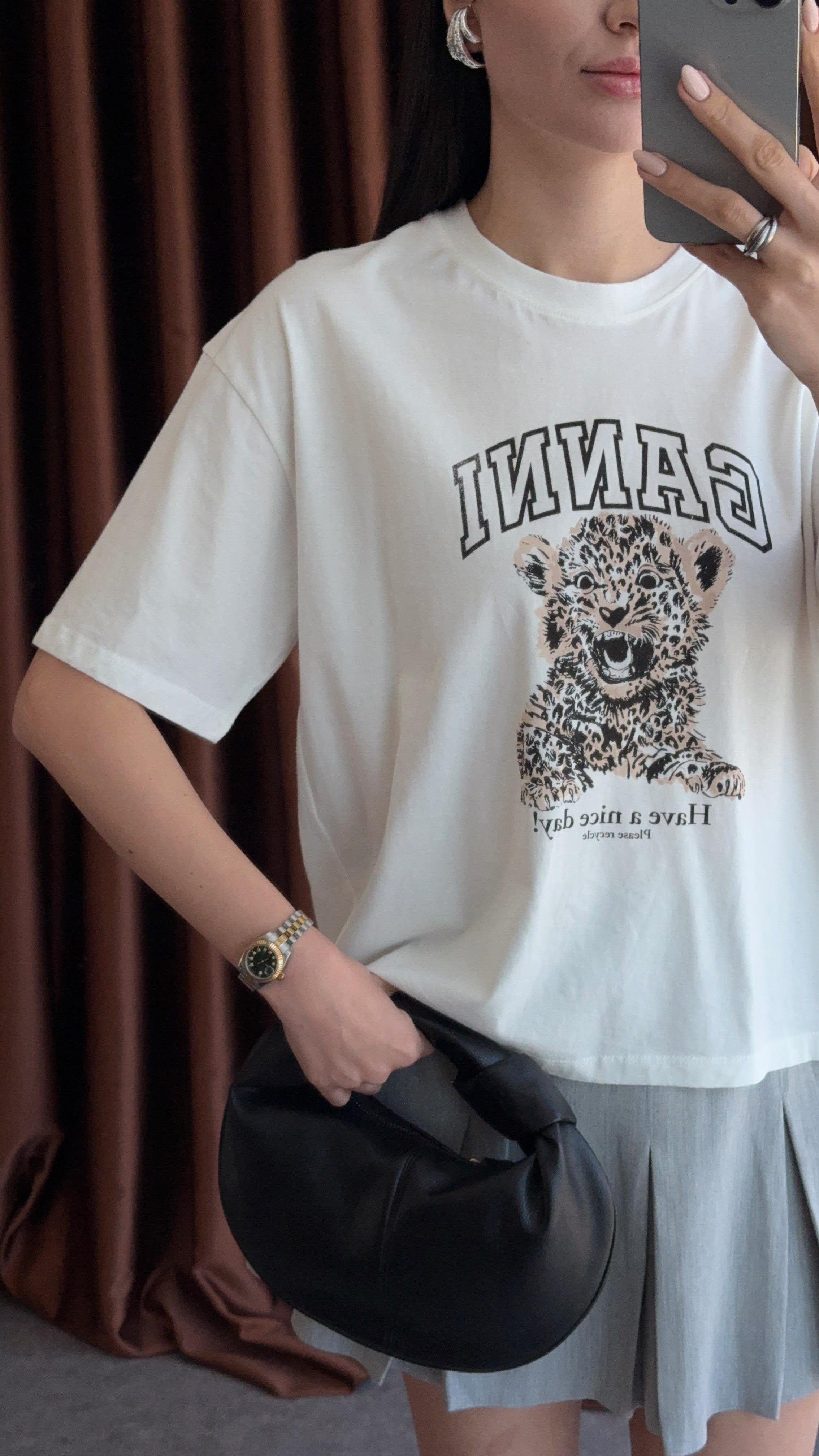 Kaplan Baskılı Tshirt
