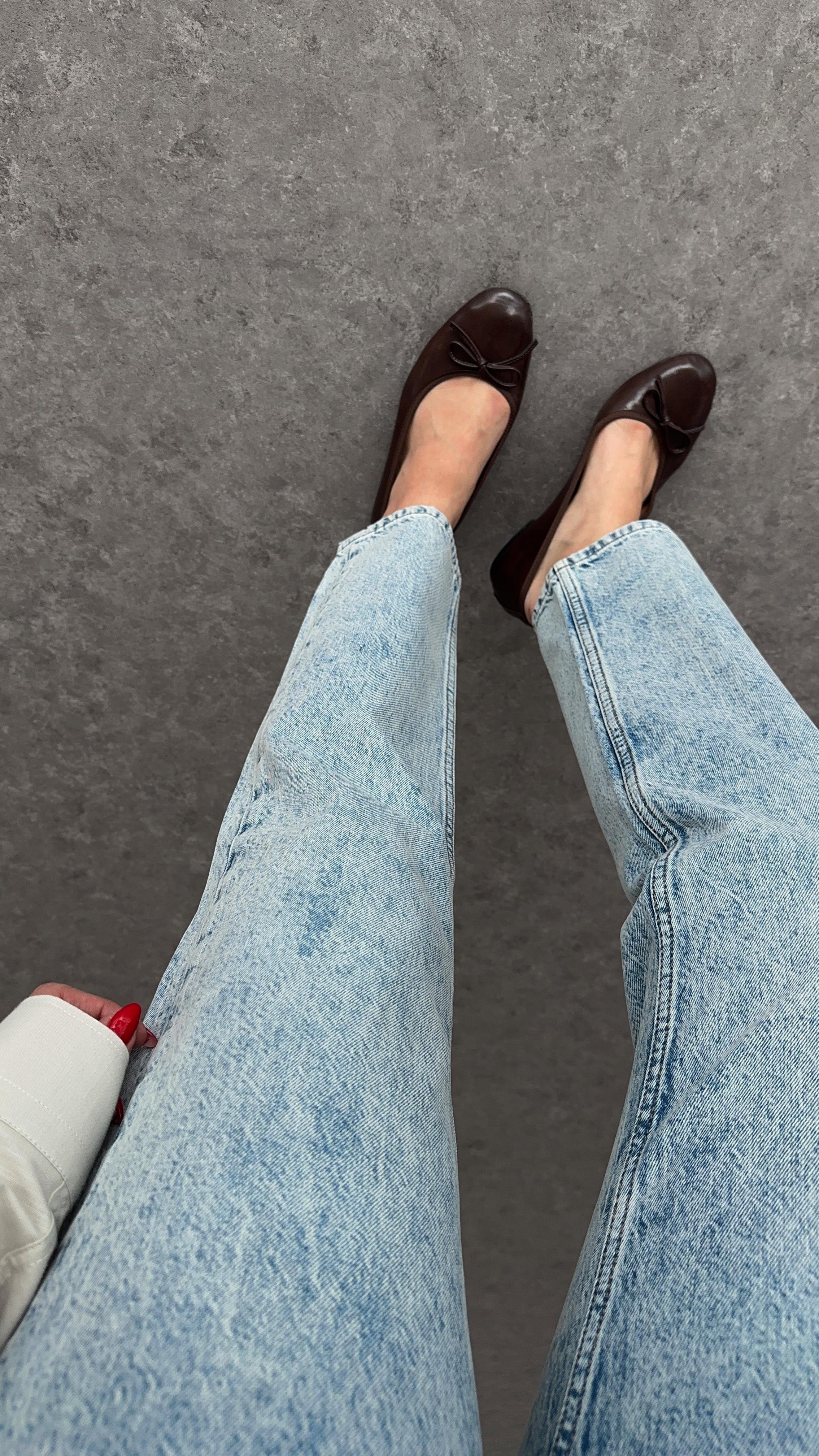Kar Yıkamalı Momfit Jean