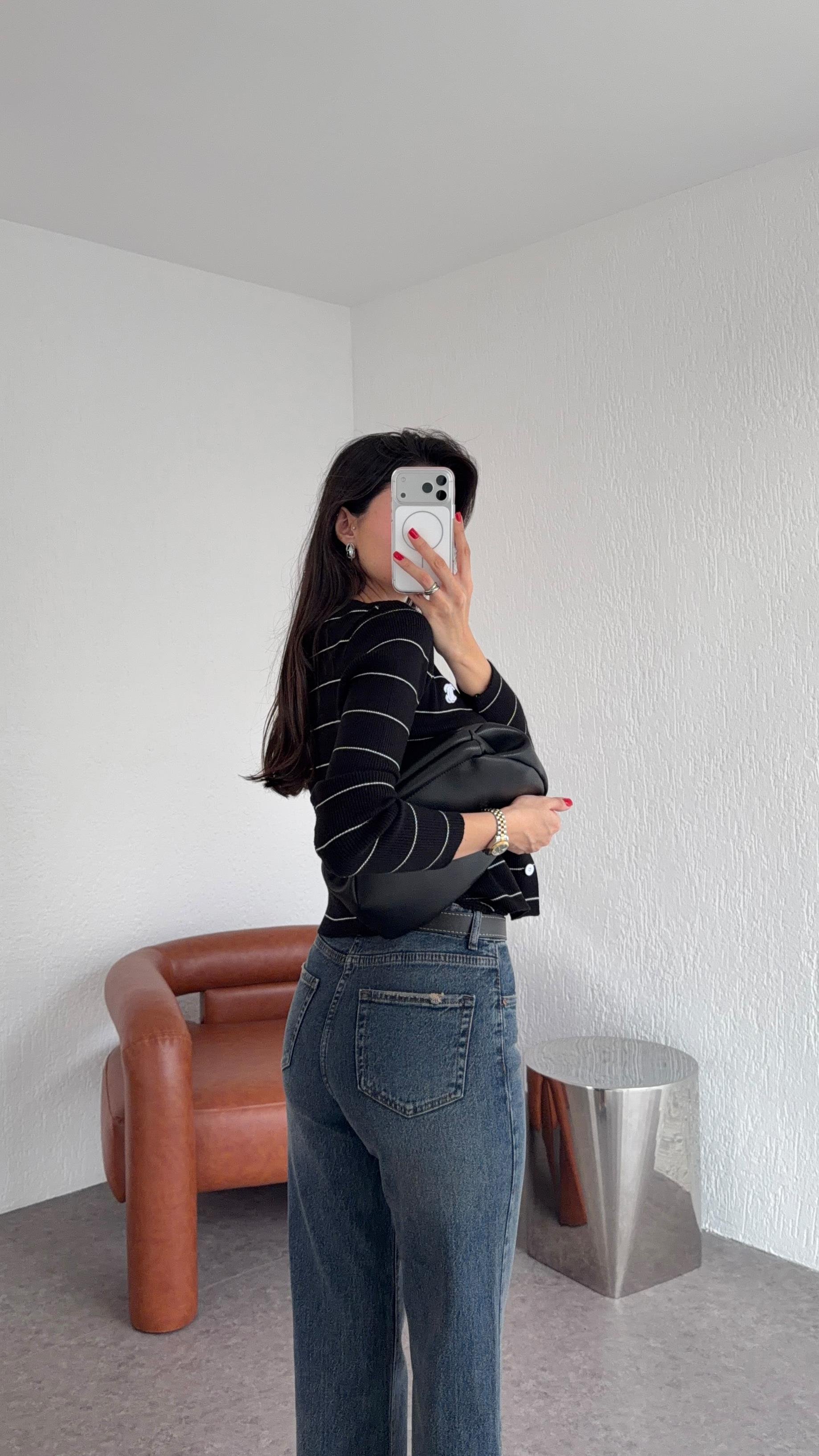 Kemerli Koyu Jean