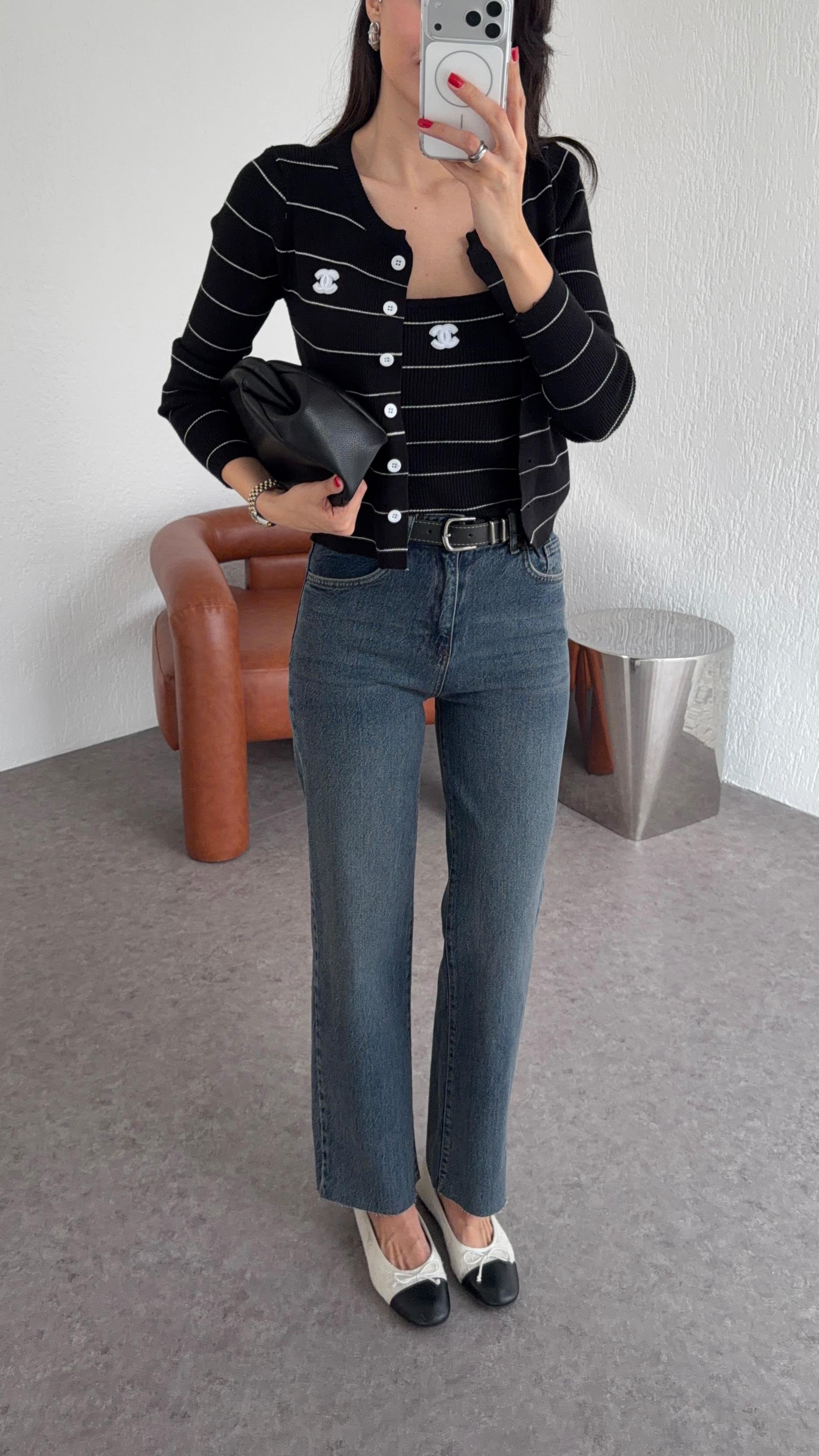 Kemerli Koyu Jean