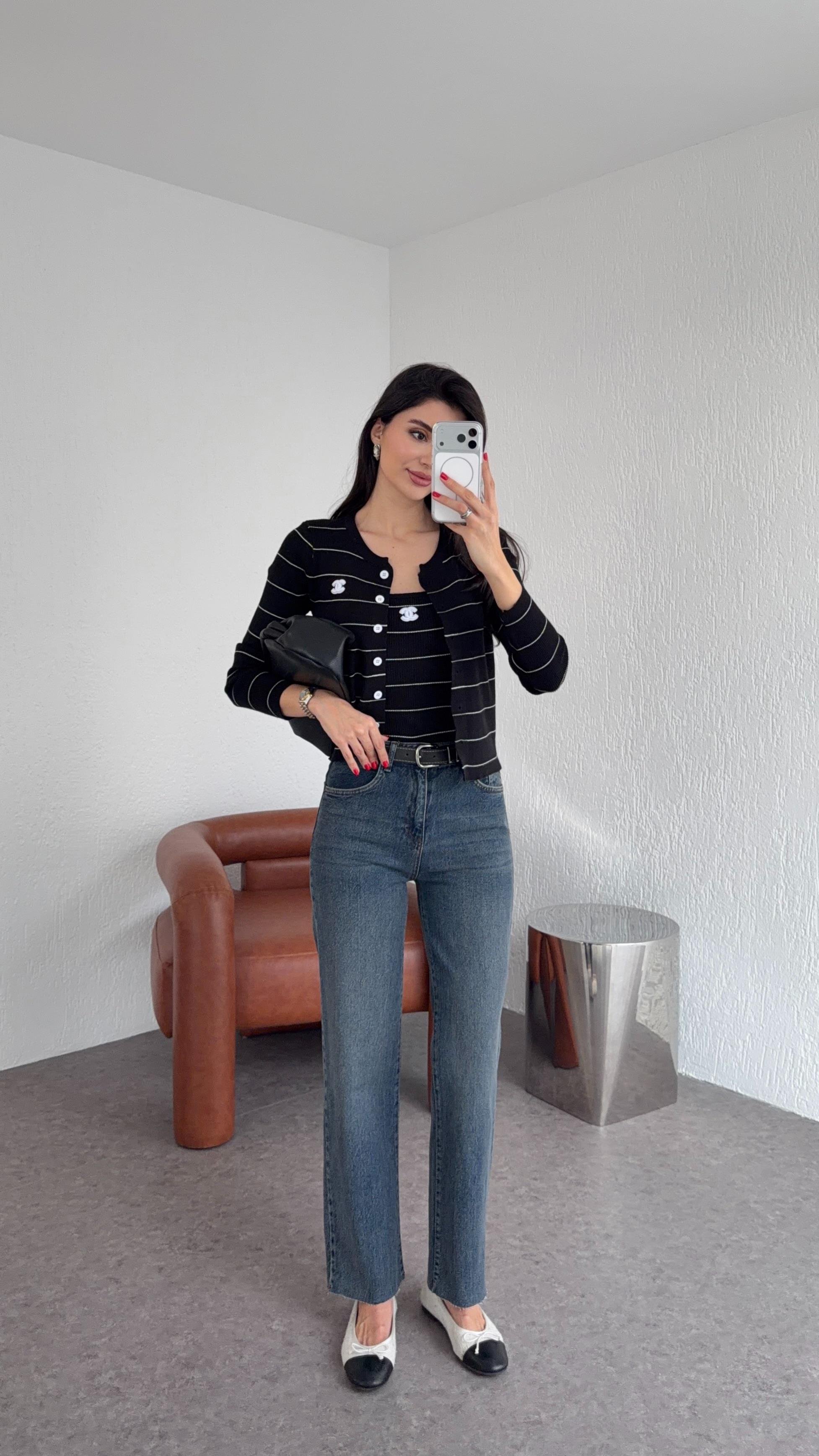 Kemerli Koyu Jean