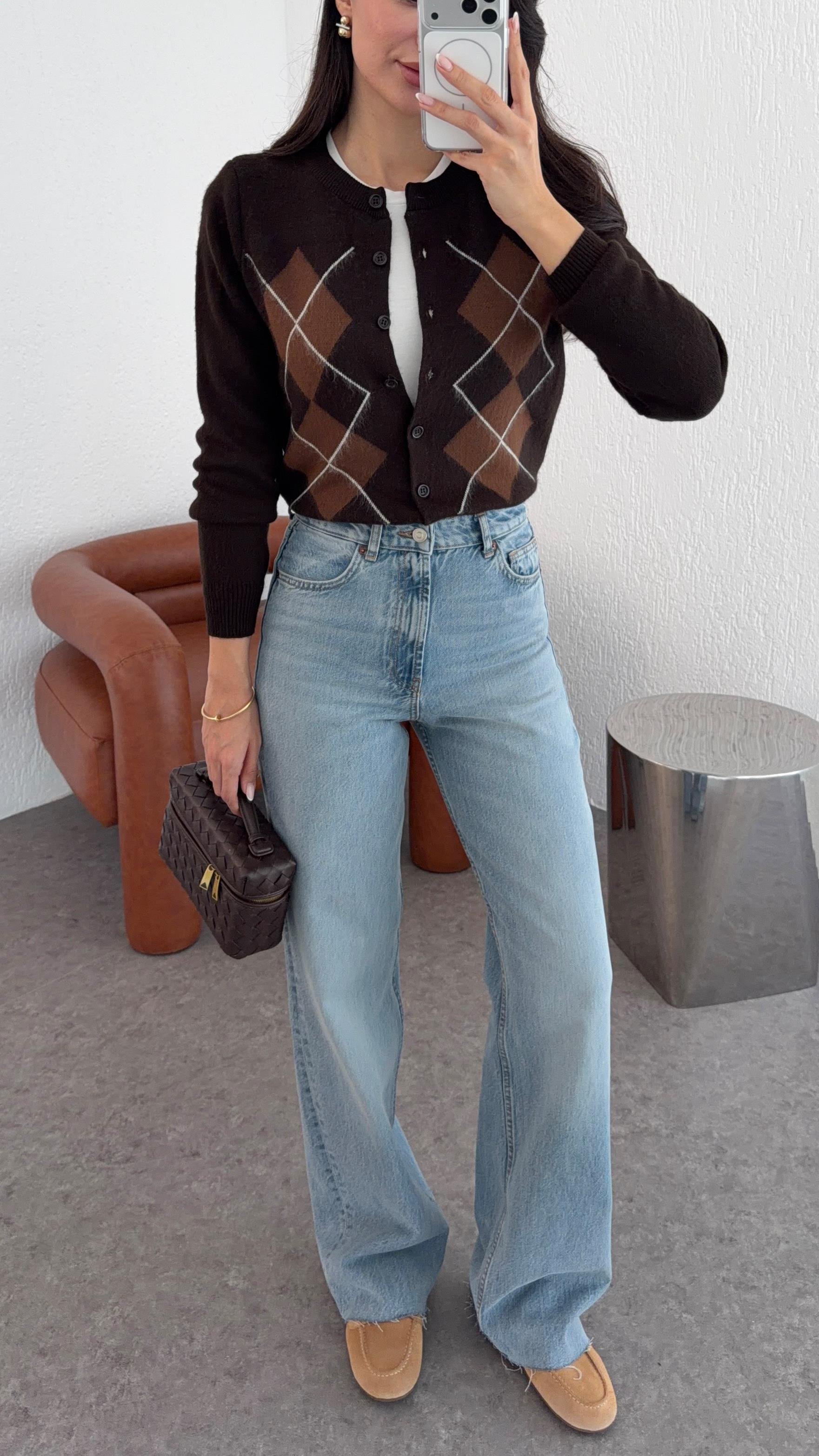 Kesik Paça Açık Mavi Straight Jean