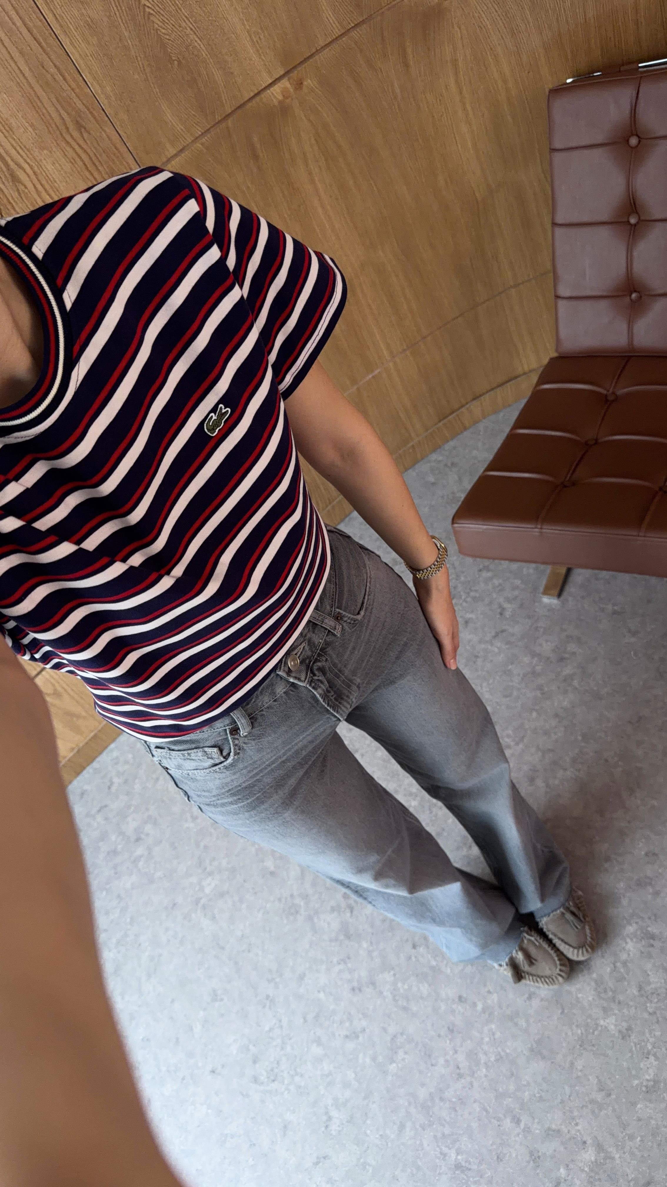 Kırmızı Çizgili Coste Tshirt