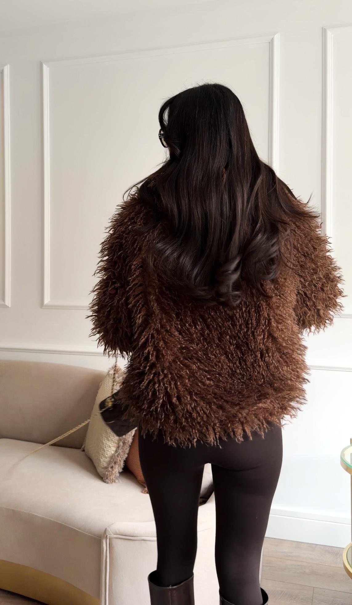 Kıvırcık Tüylü Kahve Kürk