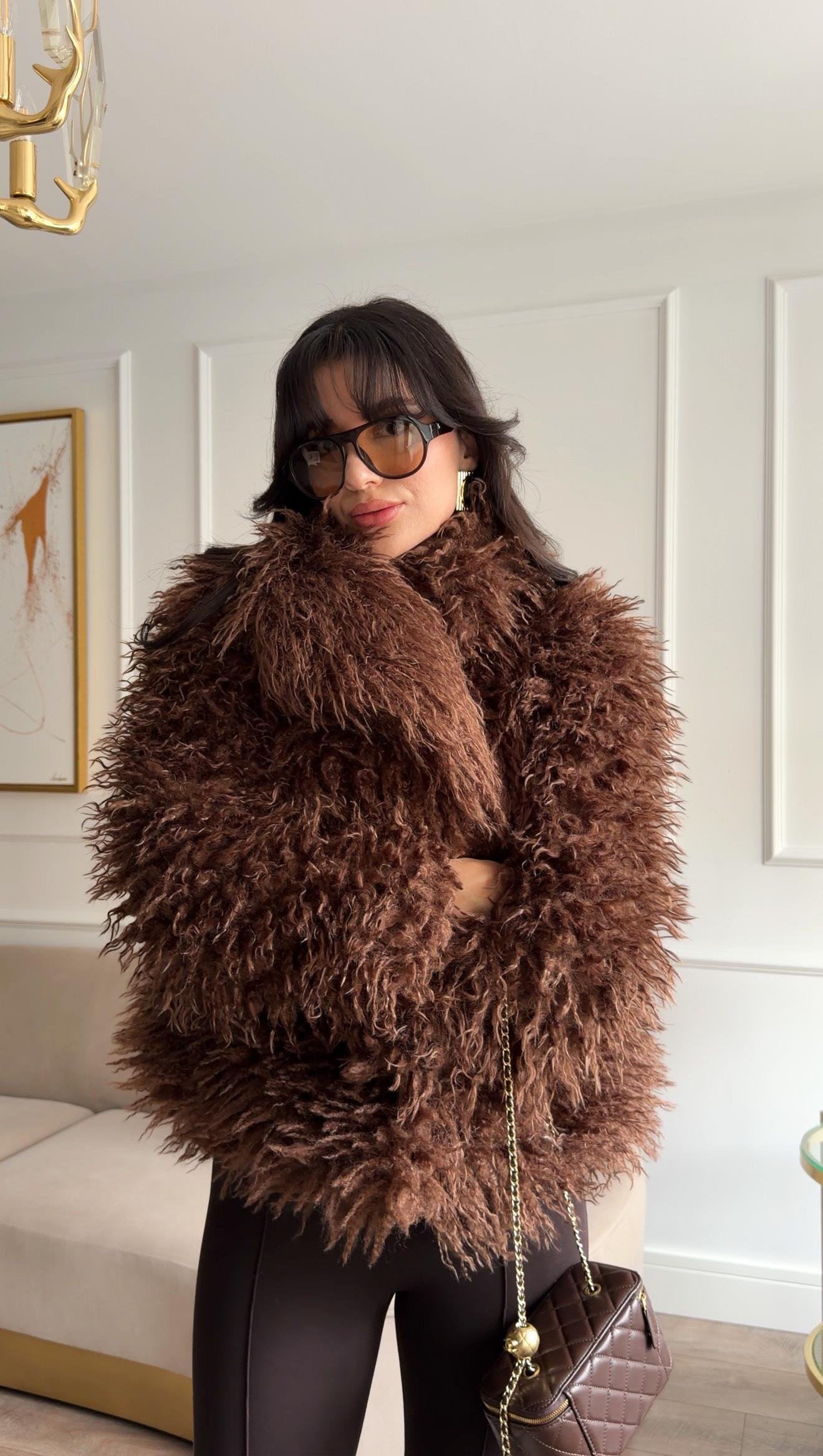 Kıvırcık Tüylü Kahve Kürk