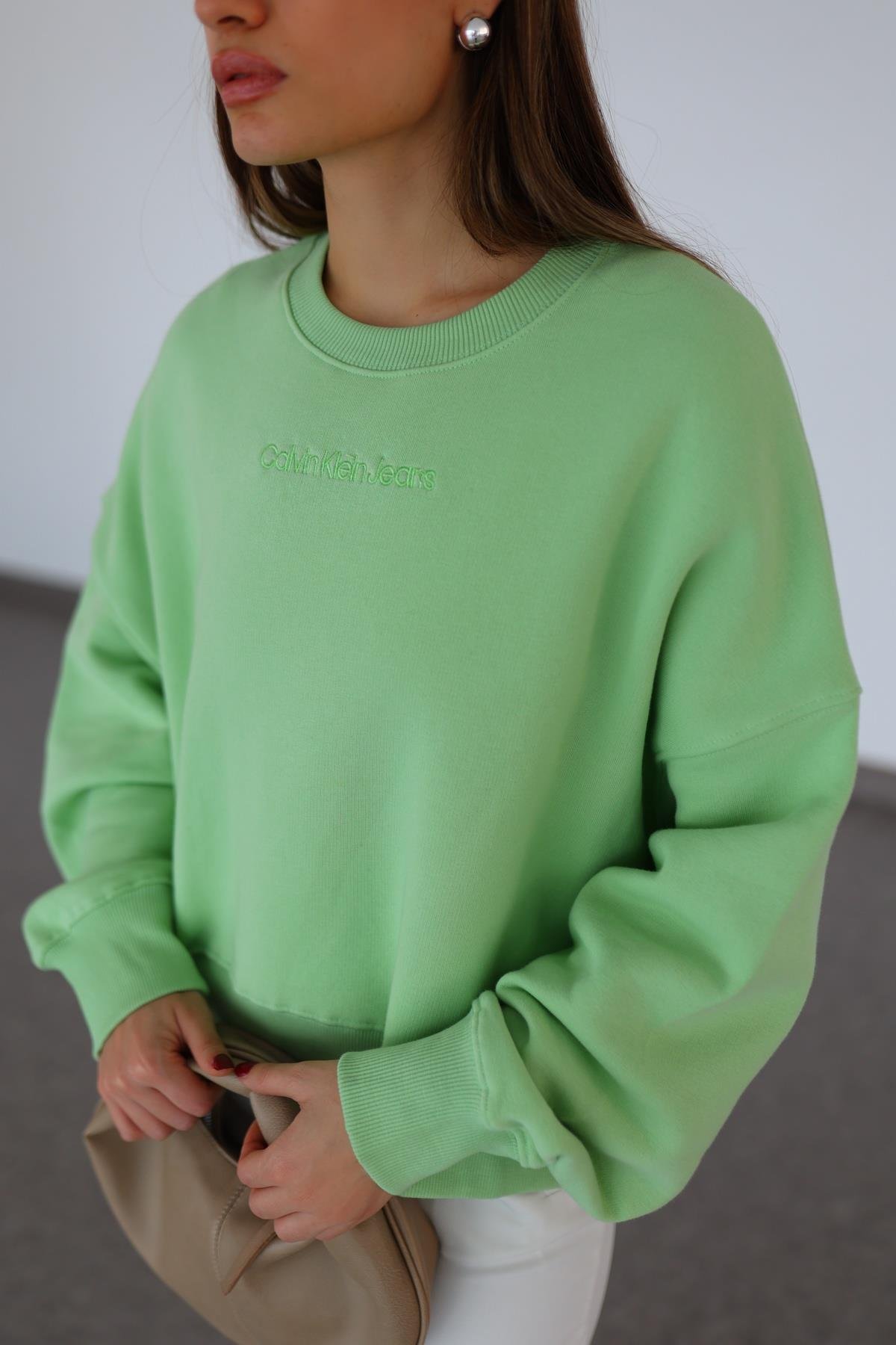 Kle Fıstık Yeşili Sweat
