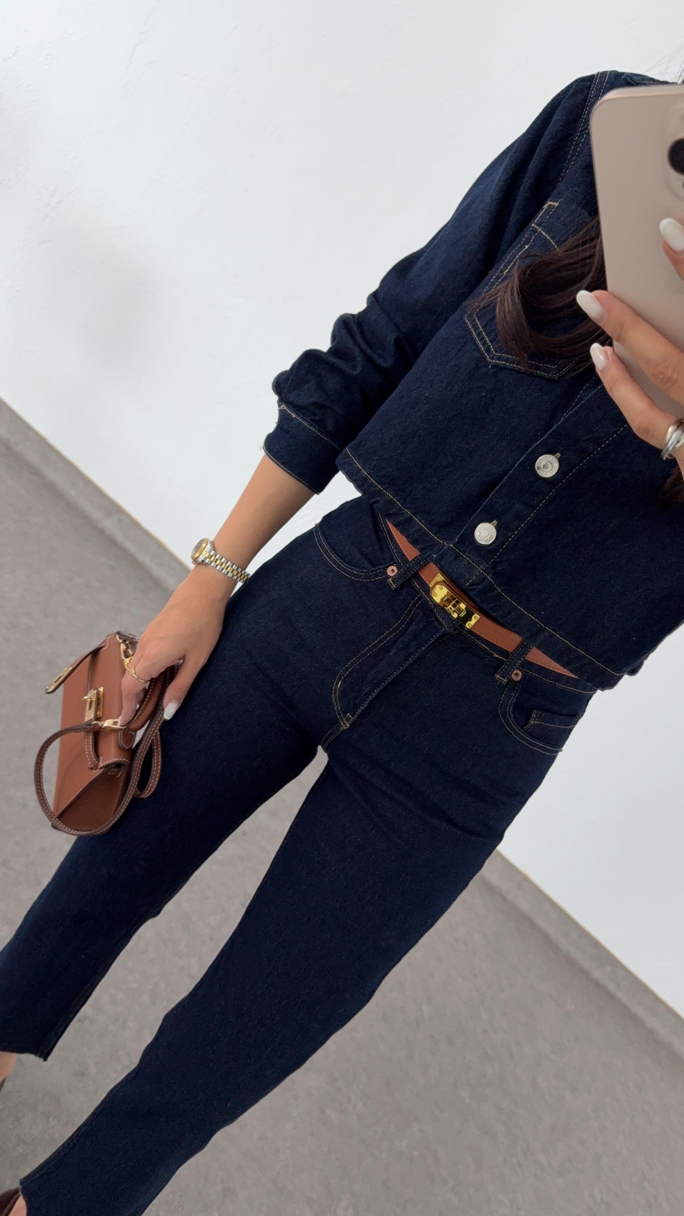 Koyu Denim Ceket