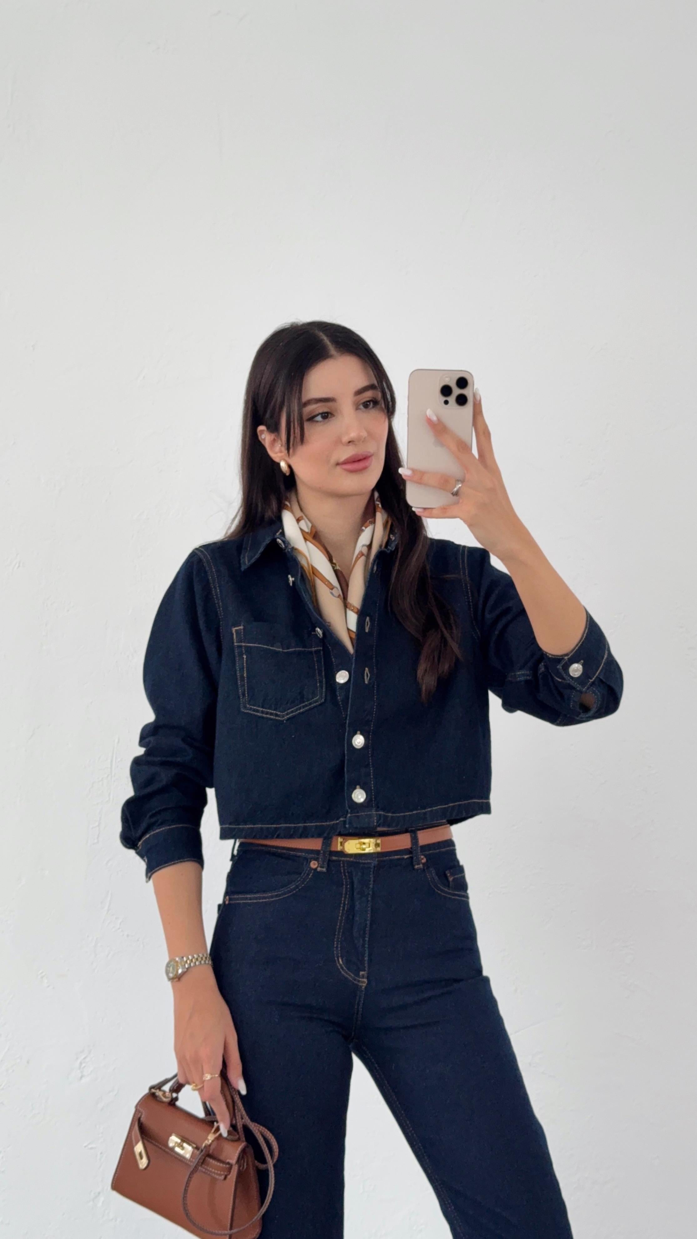 Koyu Denim Ceket