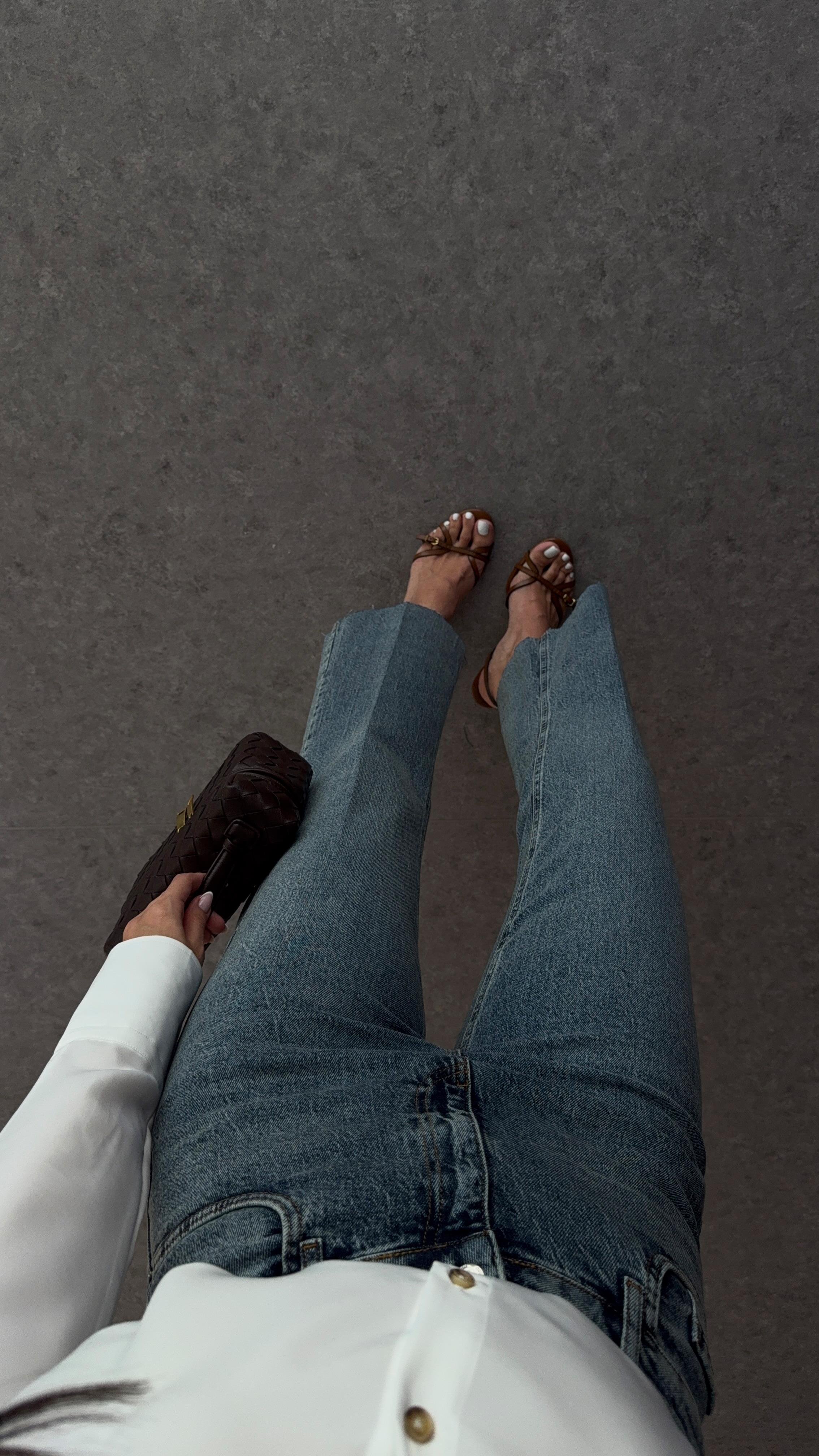 Koyu Kar Yıkamalı Flare Jean