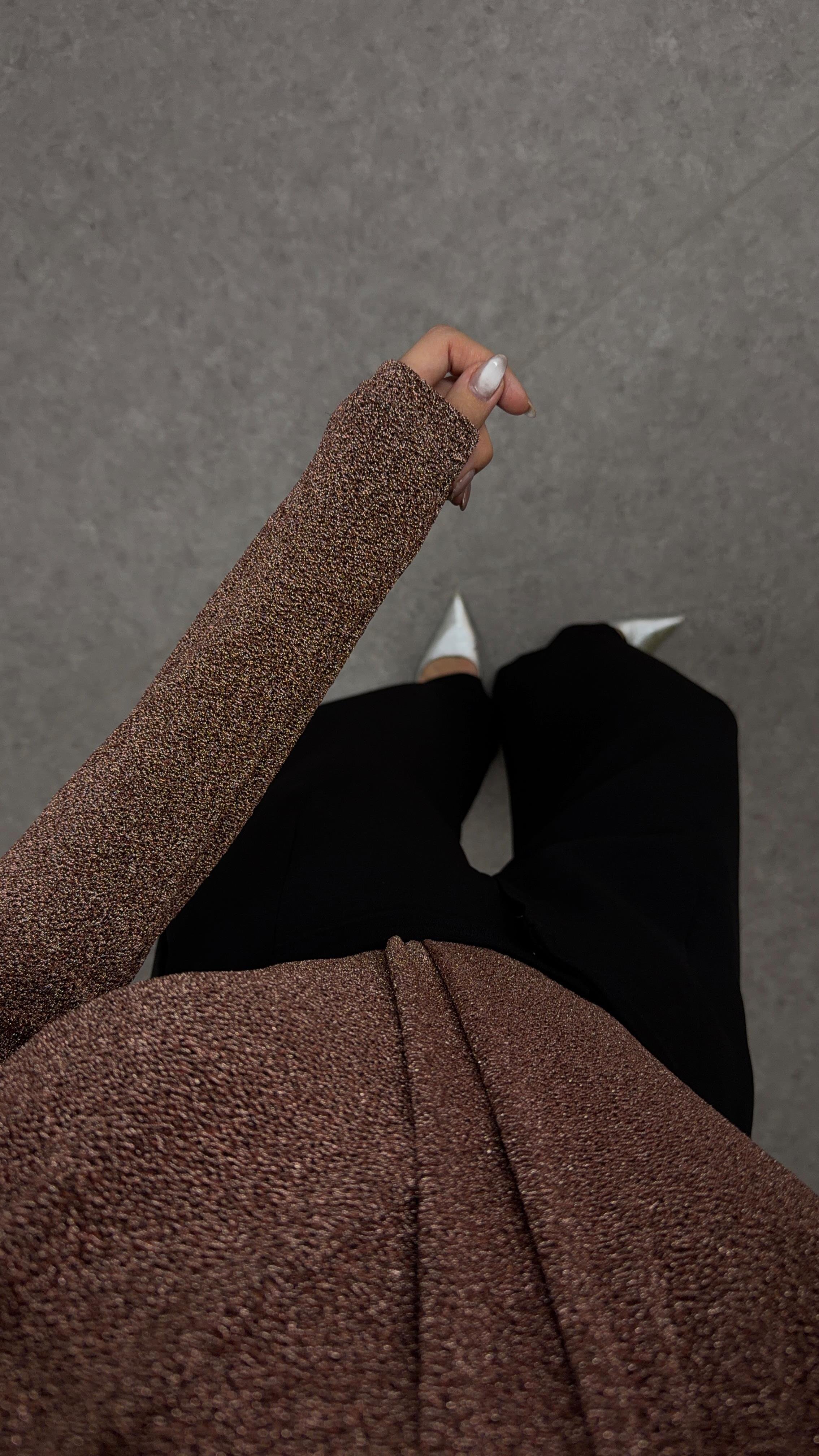 Kruvaze Simli Rose Bodysuit