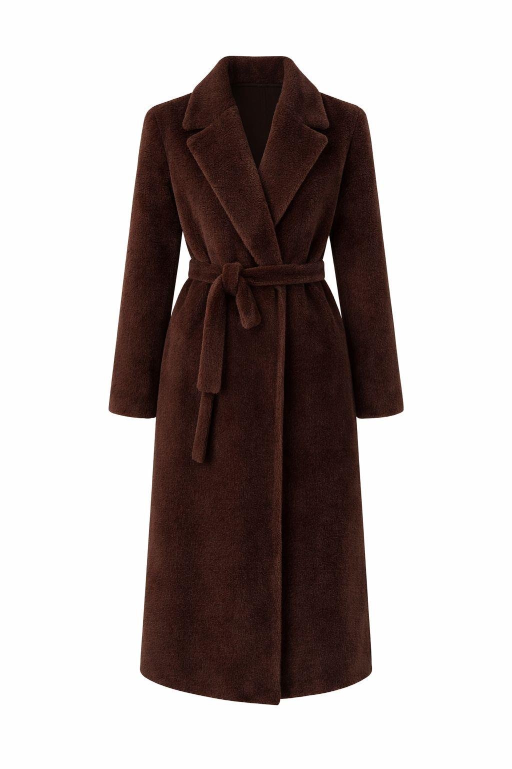 Kuşaklı Premium Acı Kahve Uzun Kürk