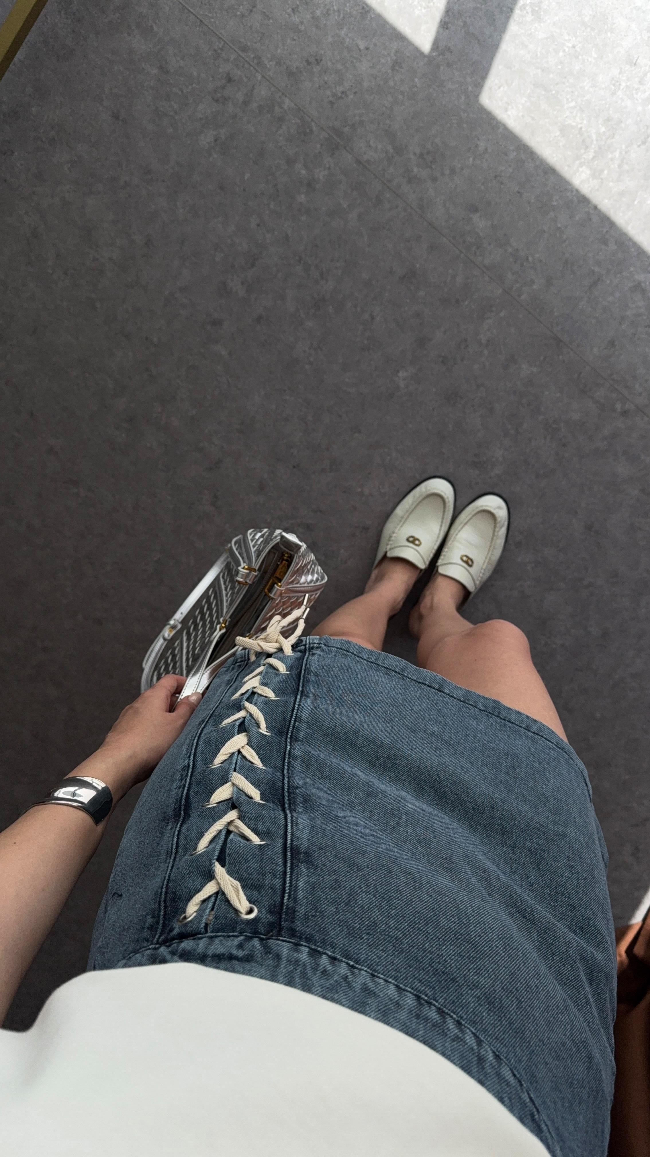 Kuşgözü Denim Etek