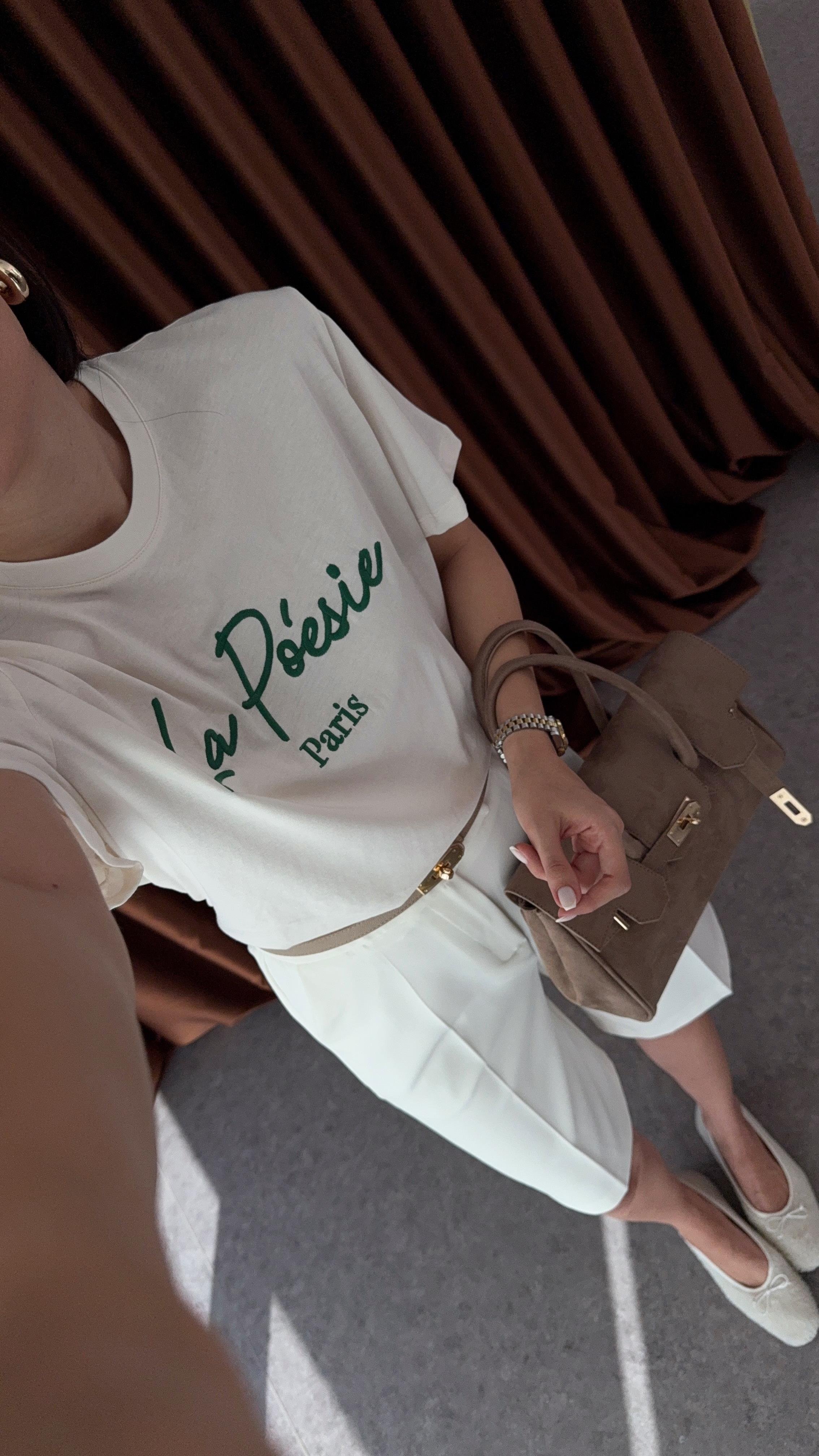 La Poesie Beyaz Tshirt
