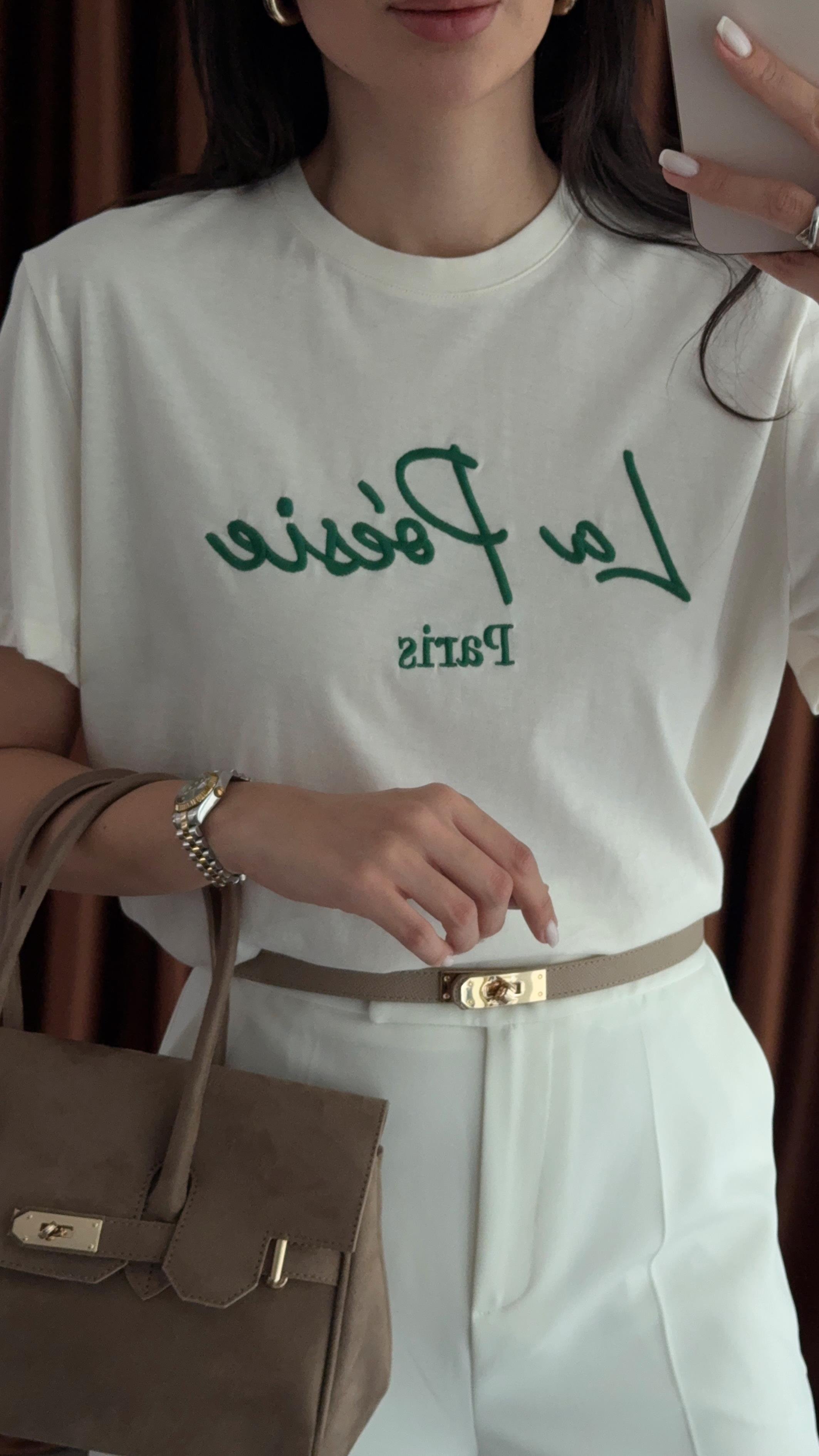 La Poesie Beyaz Tshirt