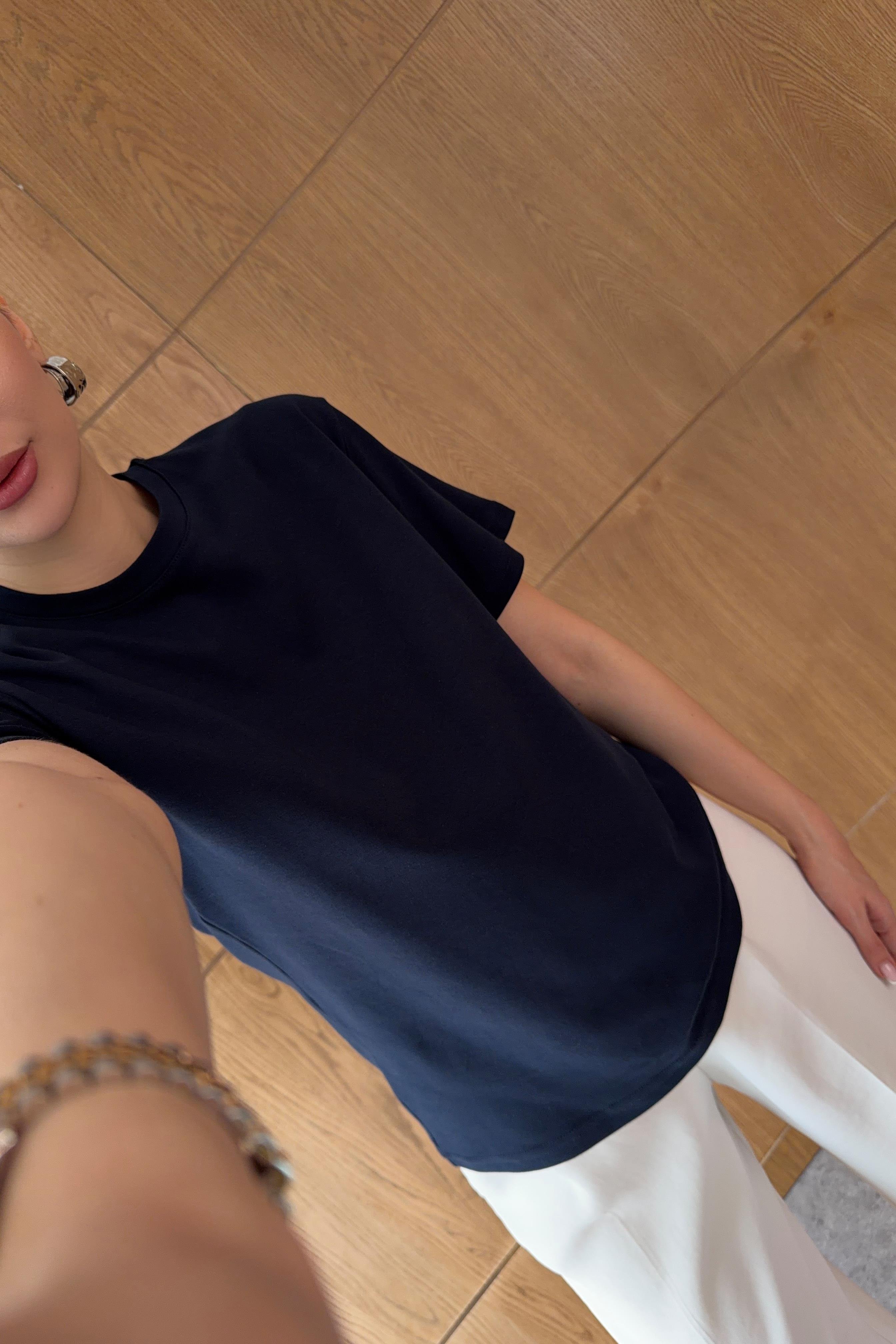 Lacivert Basic Premium Tshirt