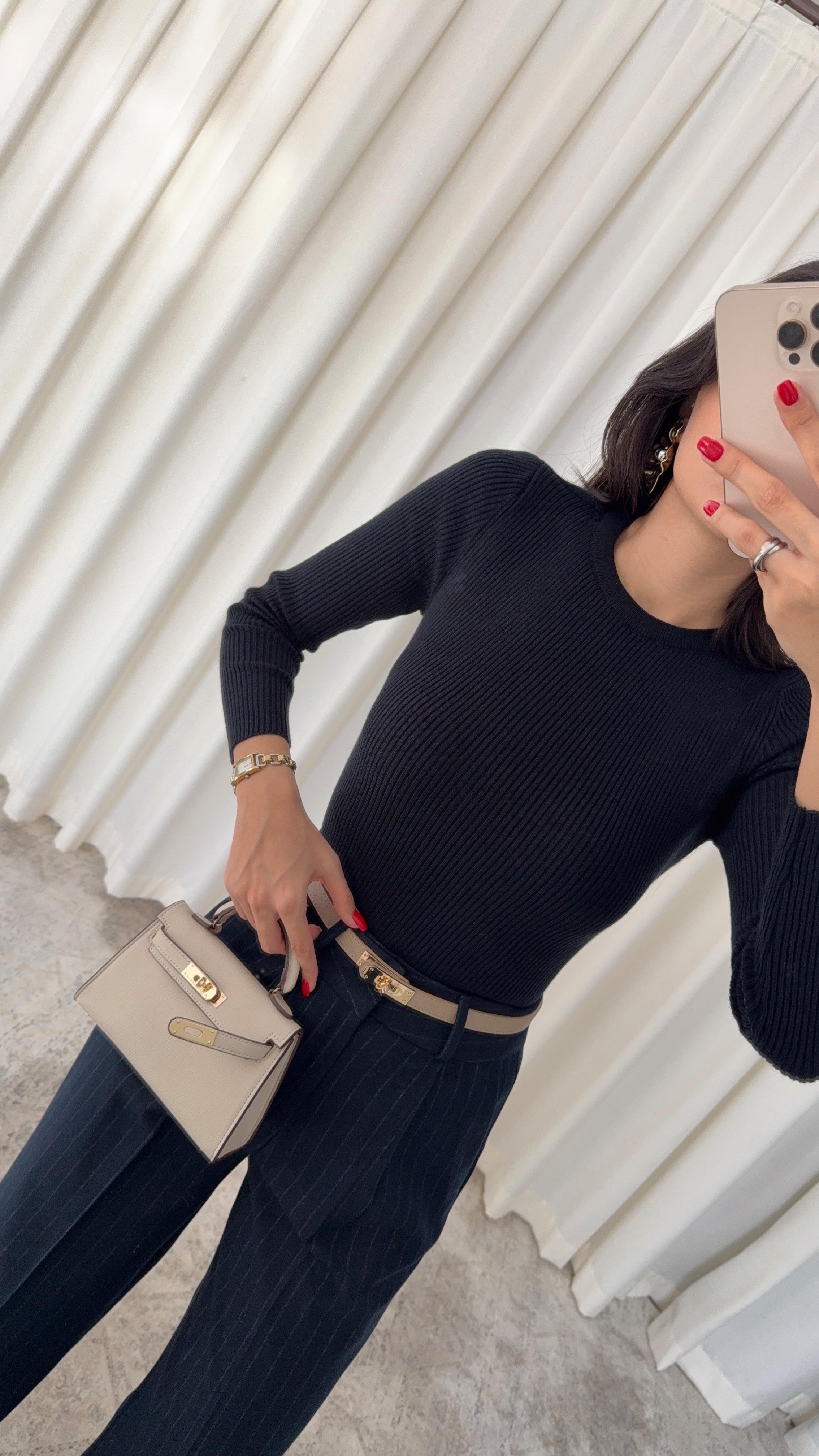 Lacivert Basic Triko