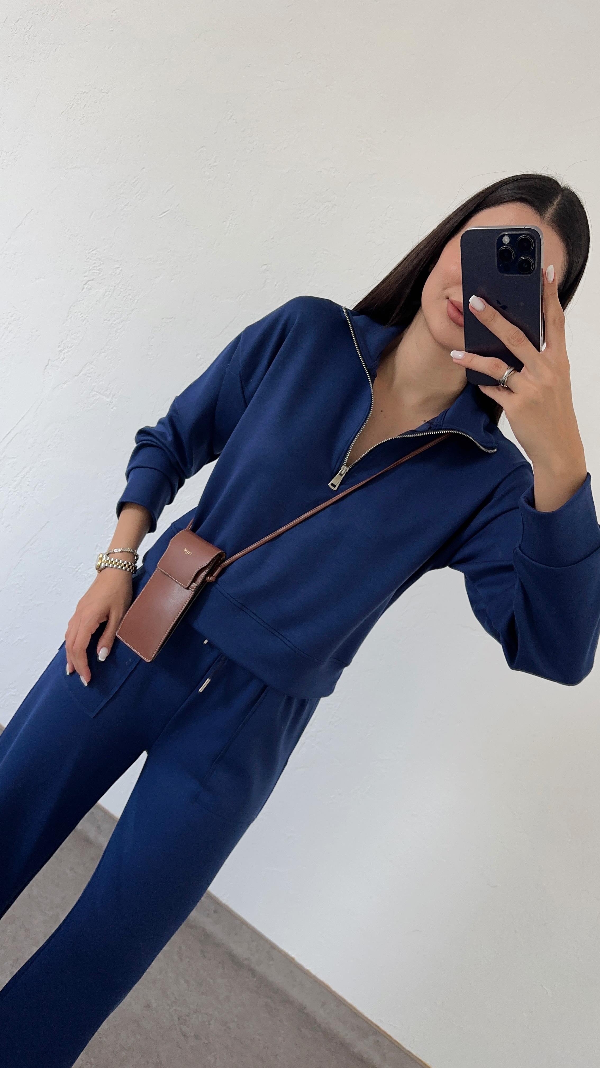 Lacivert Modal Sweat