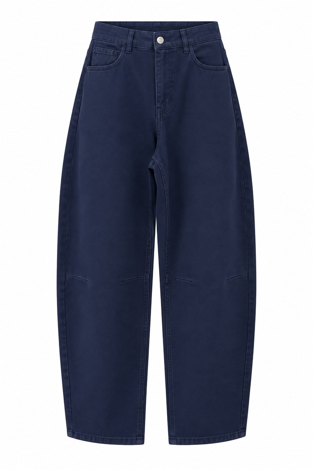 Lacivert Soft Barrel Denim Pantolon