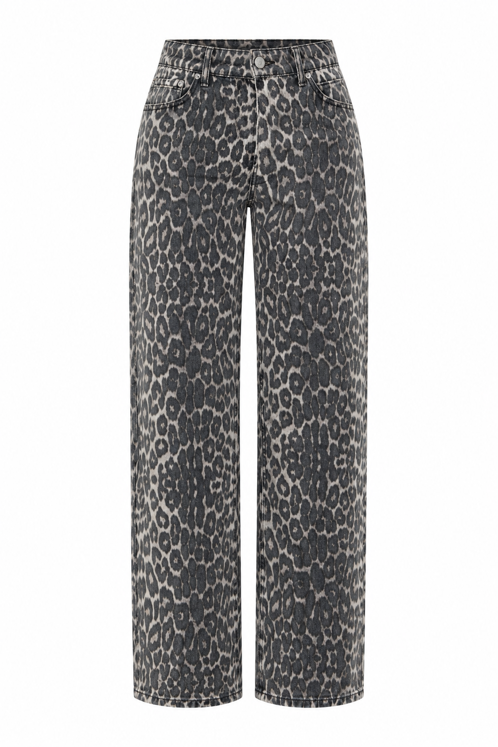 Leopar Desenli Mom Jean