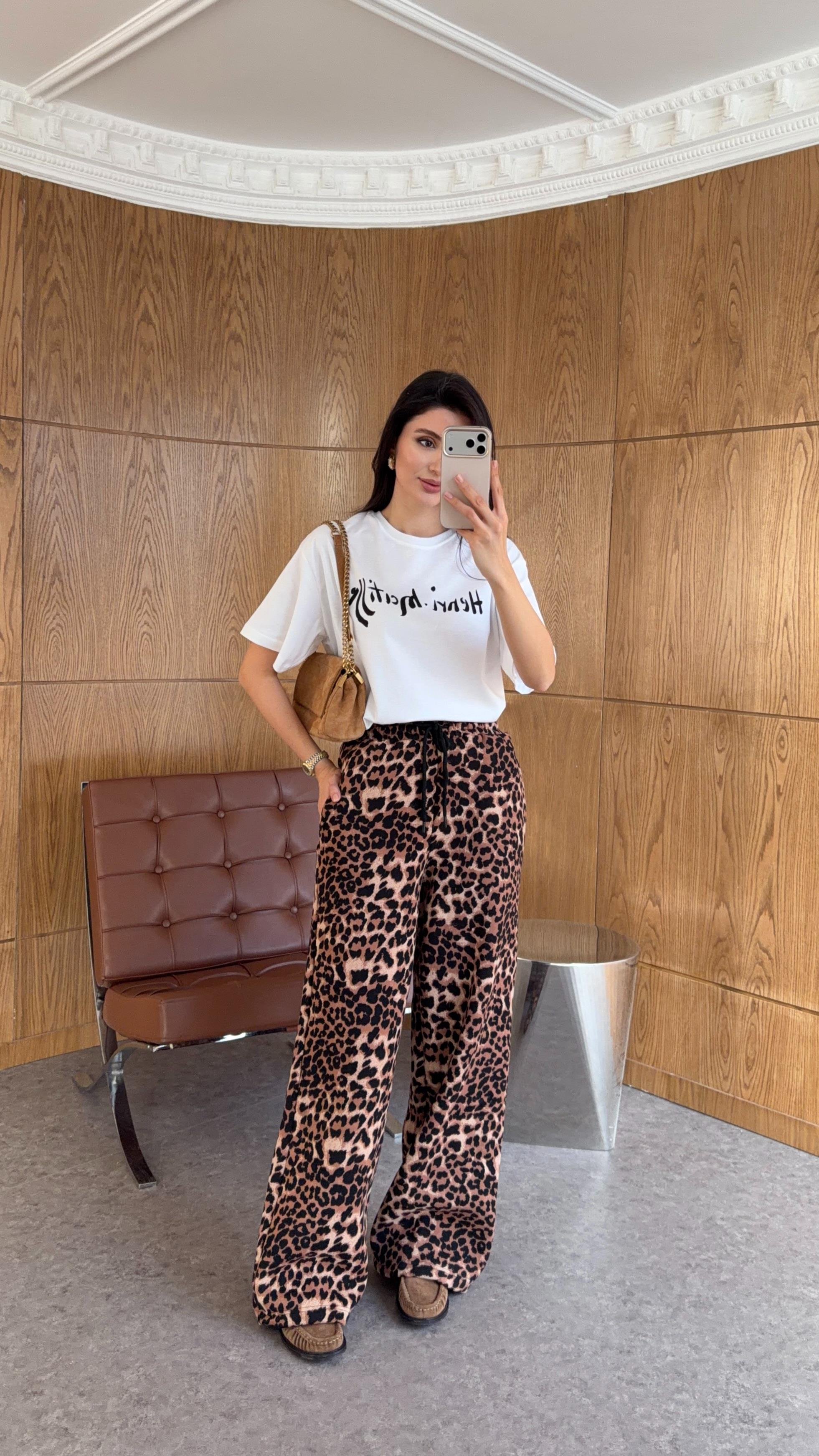 Leoparlı Eşofman Altı