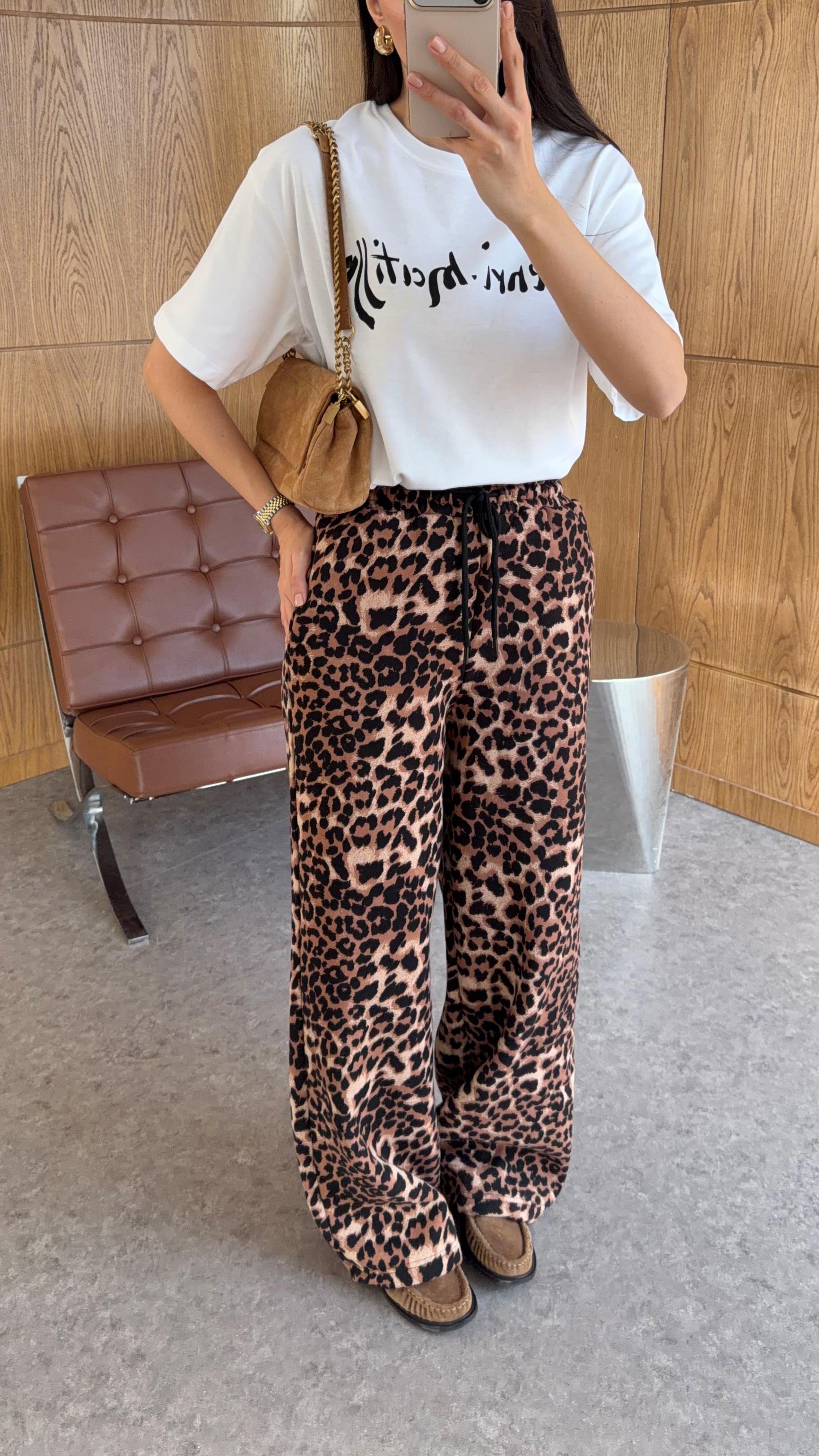 Leoparlı Eşofman Altı