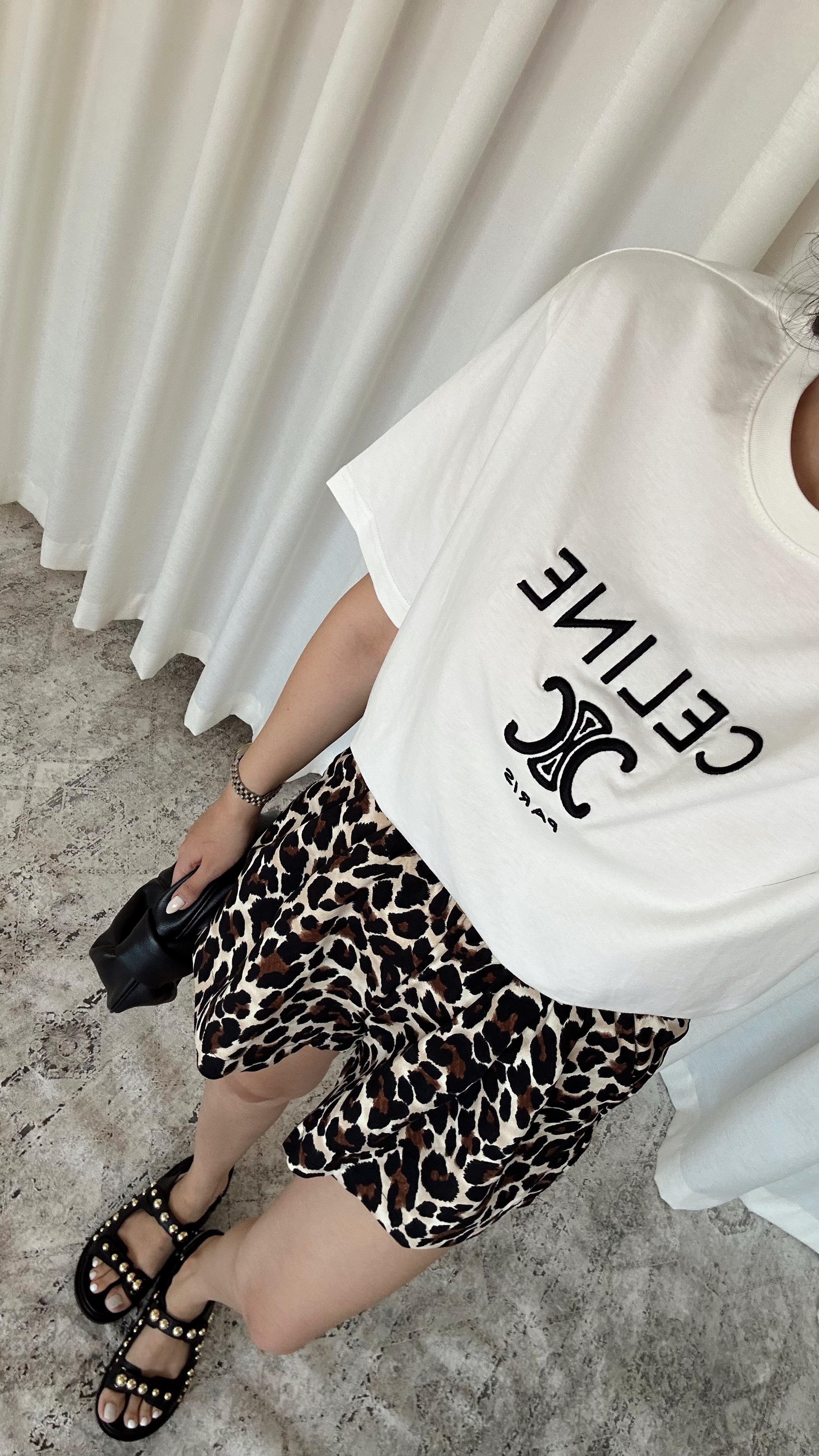 Leoparlı Şort