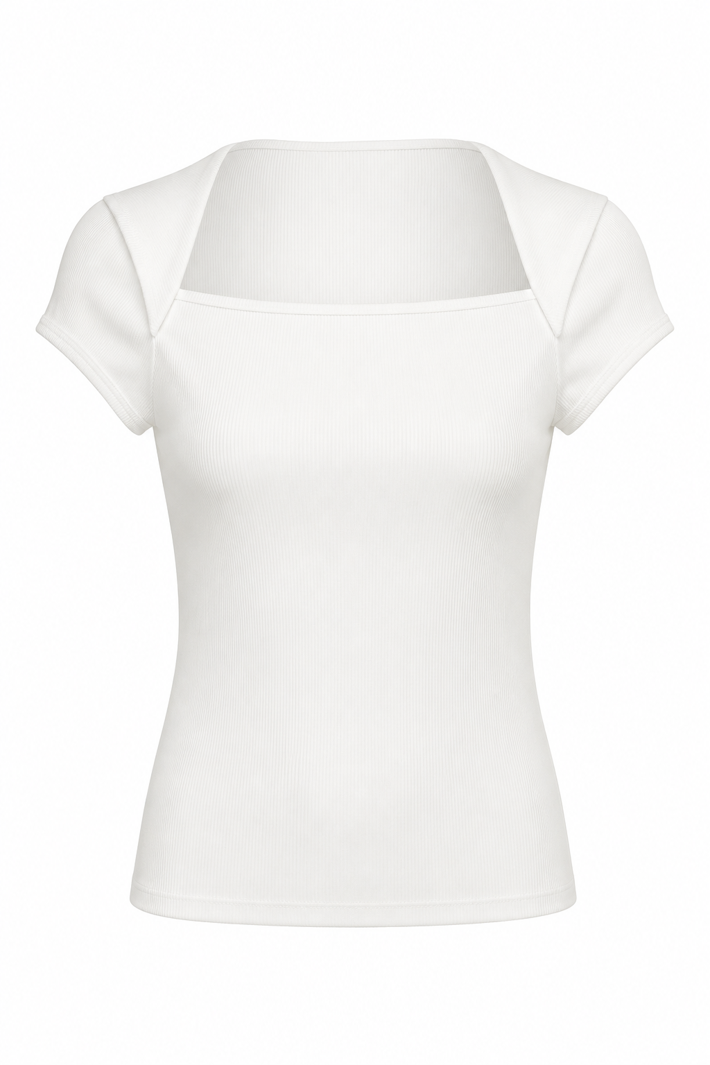 Likralı Kaşkorse Beyaz Basic Bluz