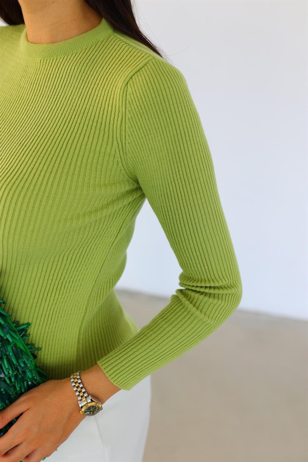 Lime Basic Triko