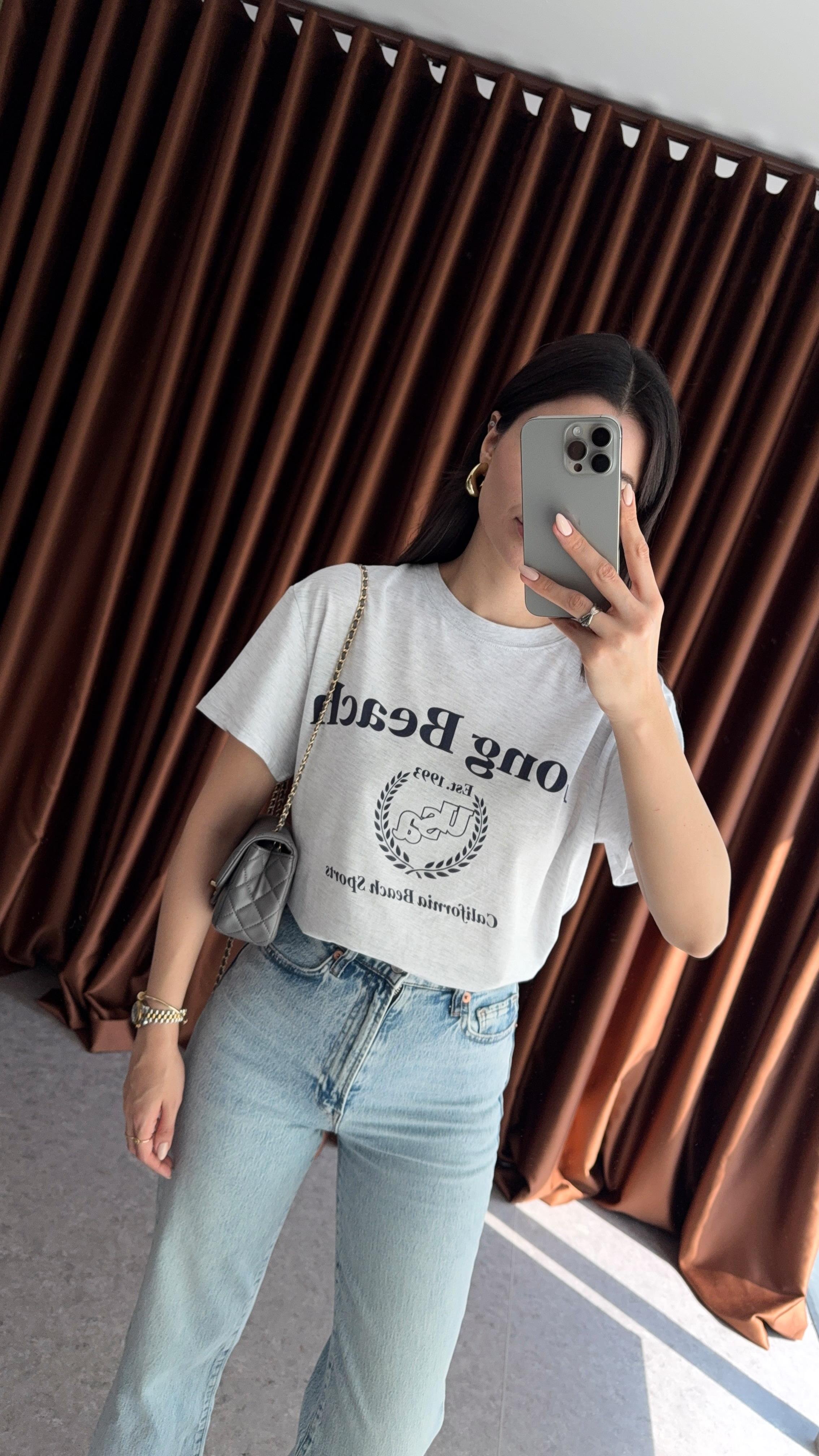 Long Beach Gri Tshirt
