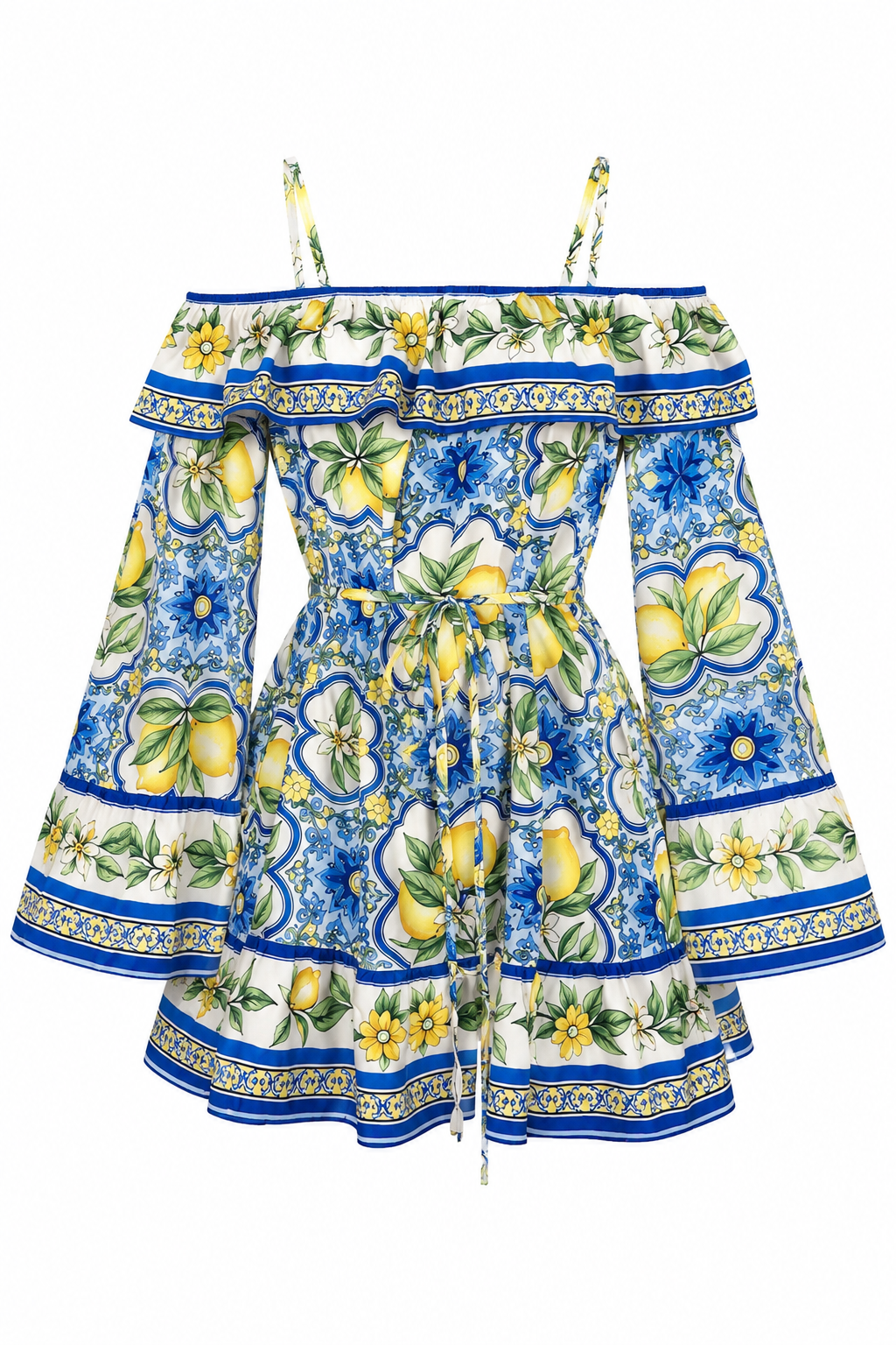 Madonna Yaka Limon Mini Elbise