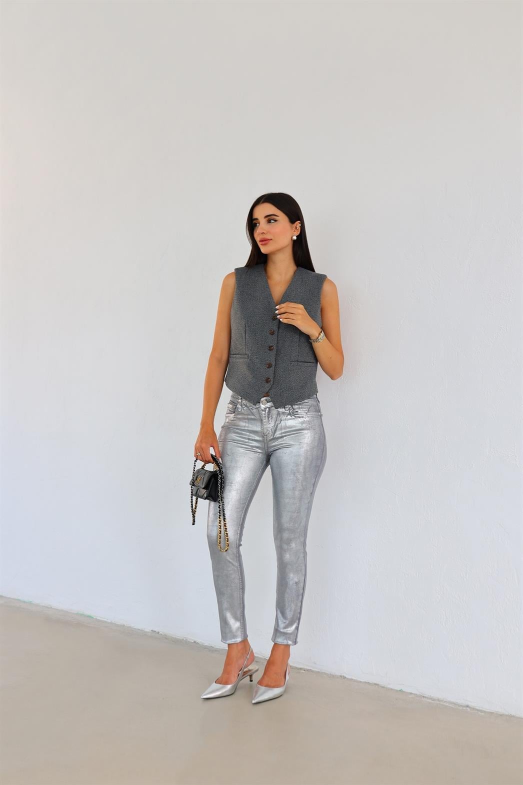 Metallic Yıkamalı Jean