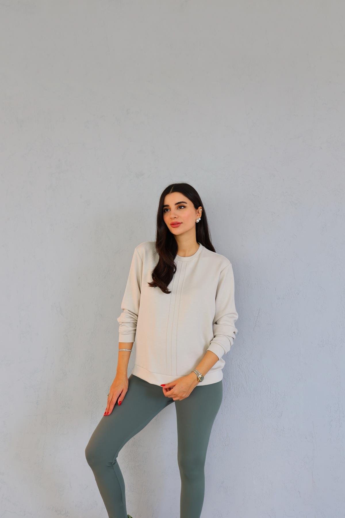 Modal Doku Krem Sweat