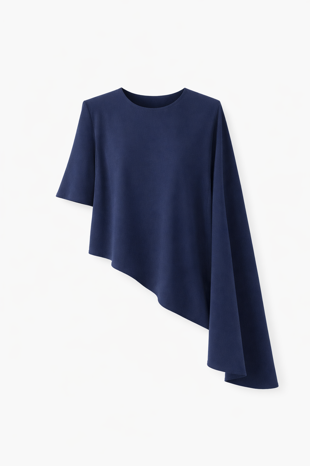 Modal Pelerinli Lacivert Bluz