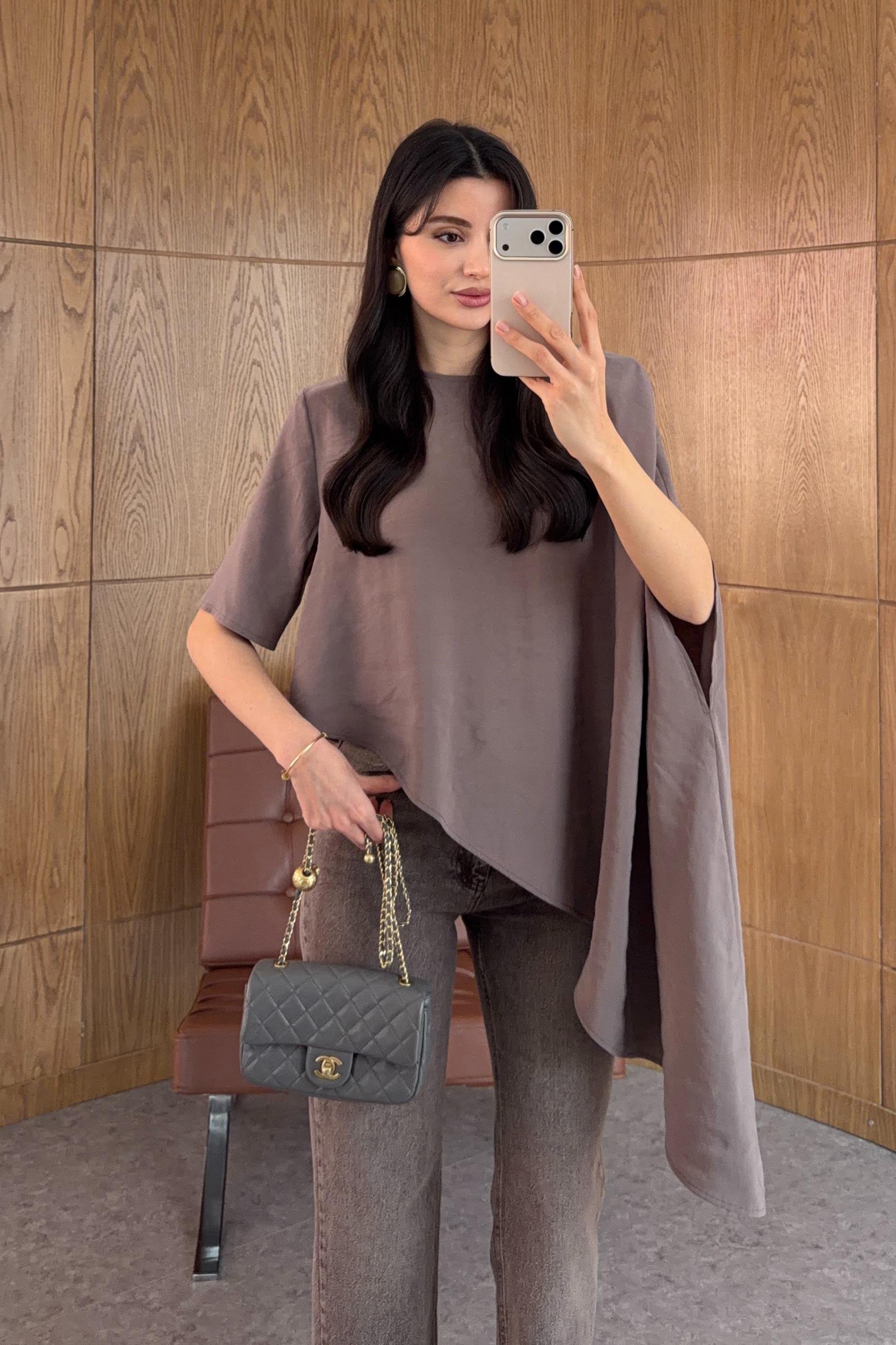 Modal Pelerinli Vizon Bluz