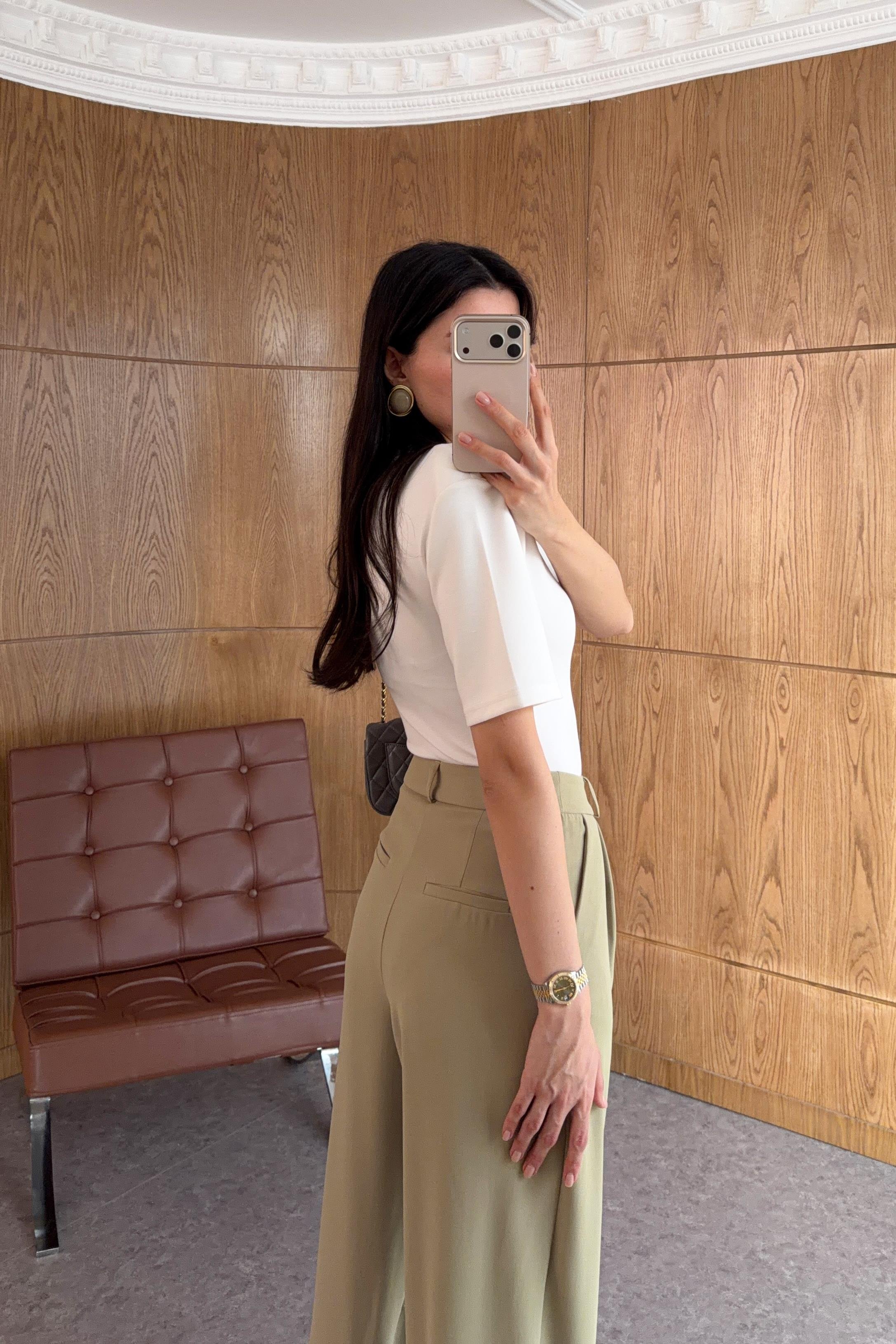 Olive Sand Palazzo Pantolon