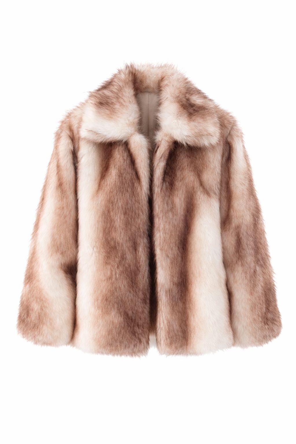 Ombre Geçişli Kahve Kürk