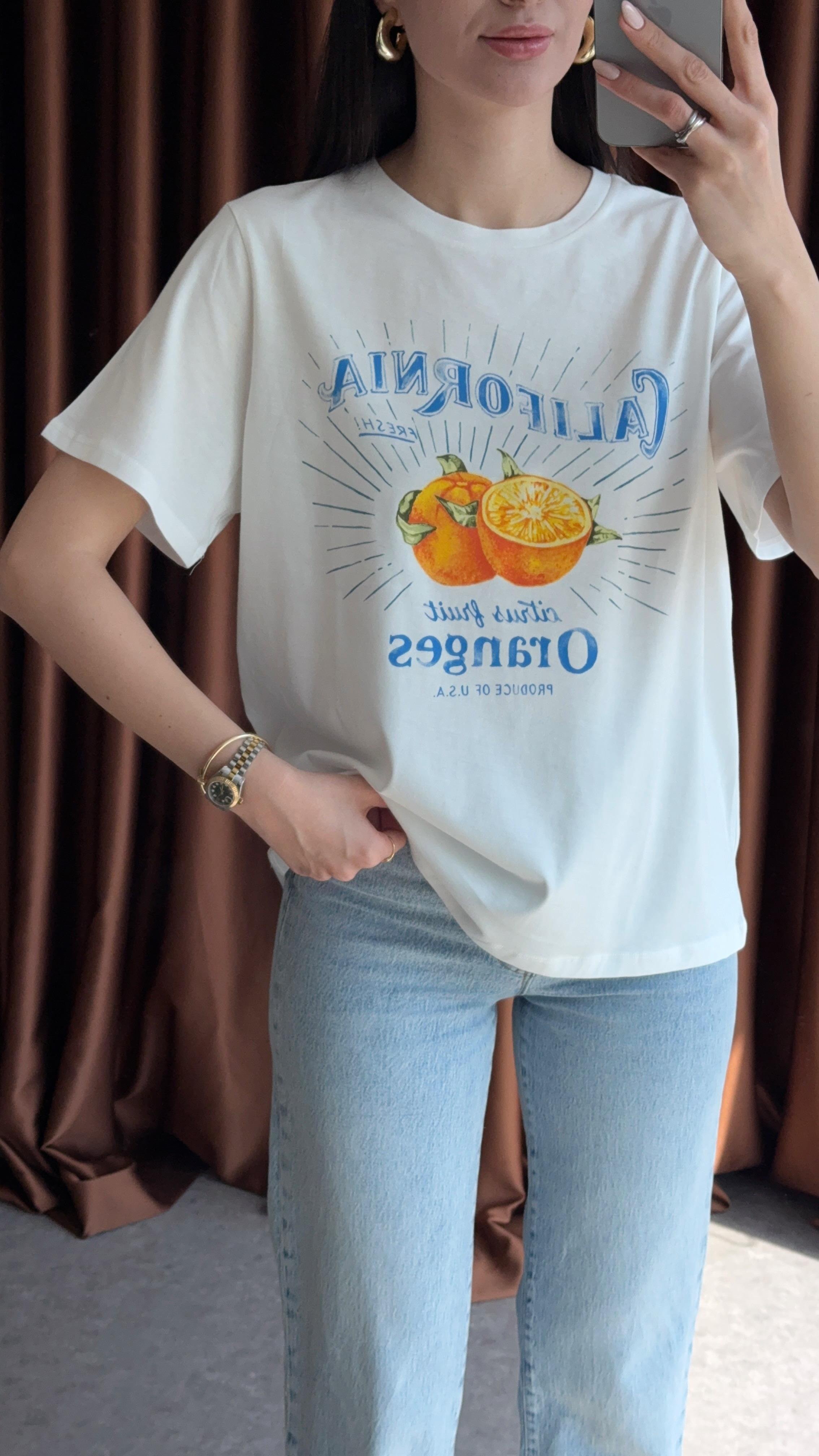 Oranges Beyaz Tshirt
