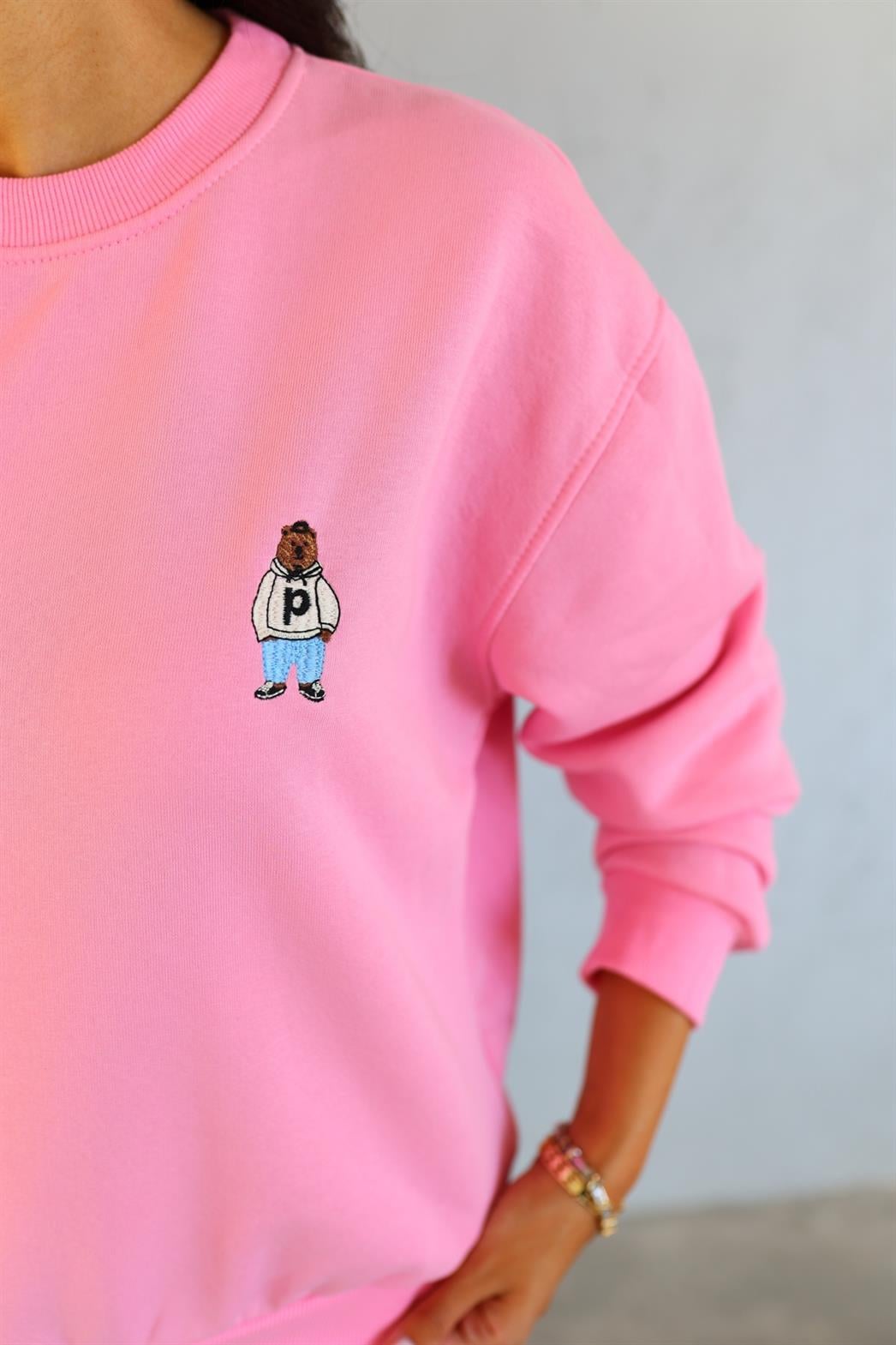 P Bear Pembe Sweat