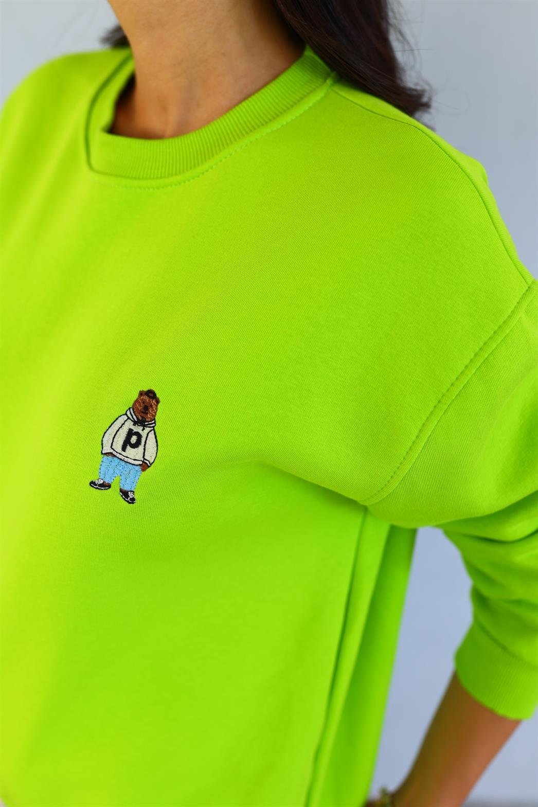 P Bear Yeşil Sweat