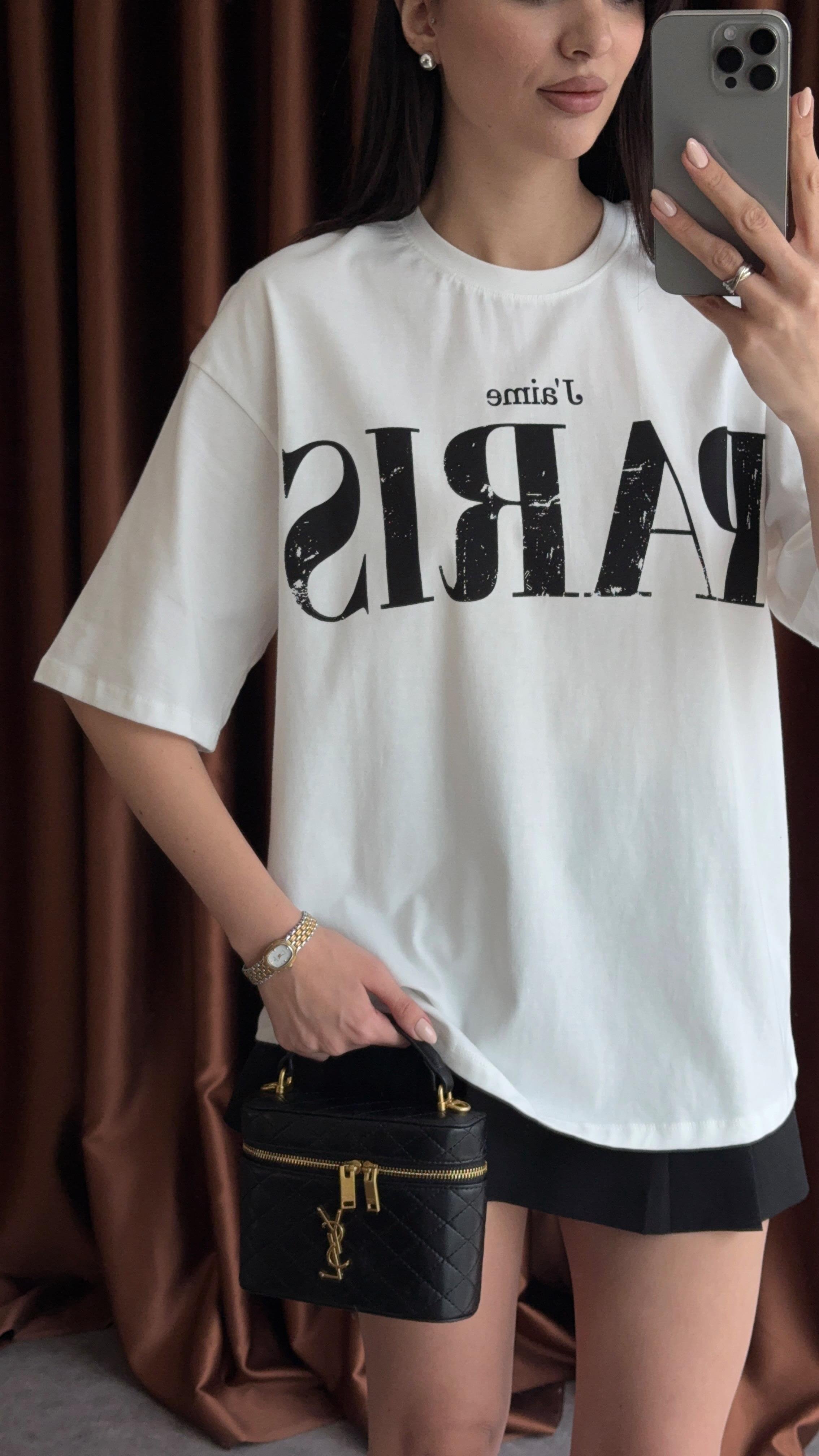 Paris Beyaz Tshirt