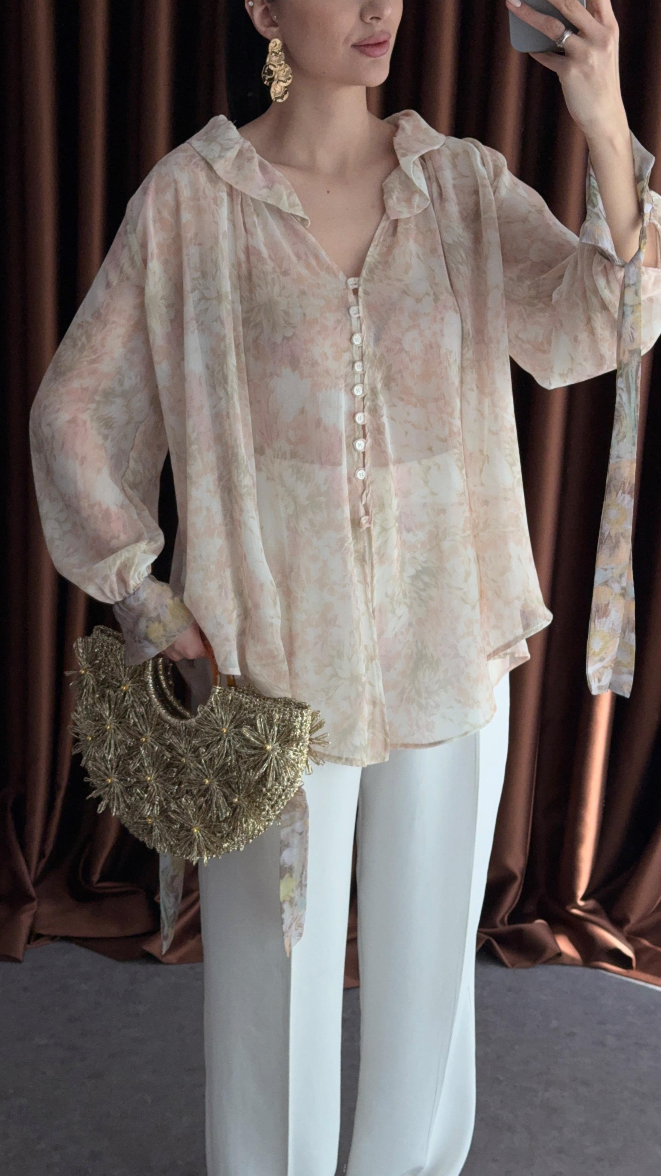 Pastel Tonlu Oversize Gömlek