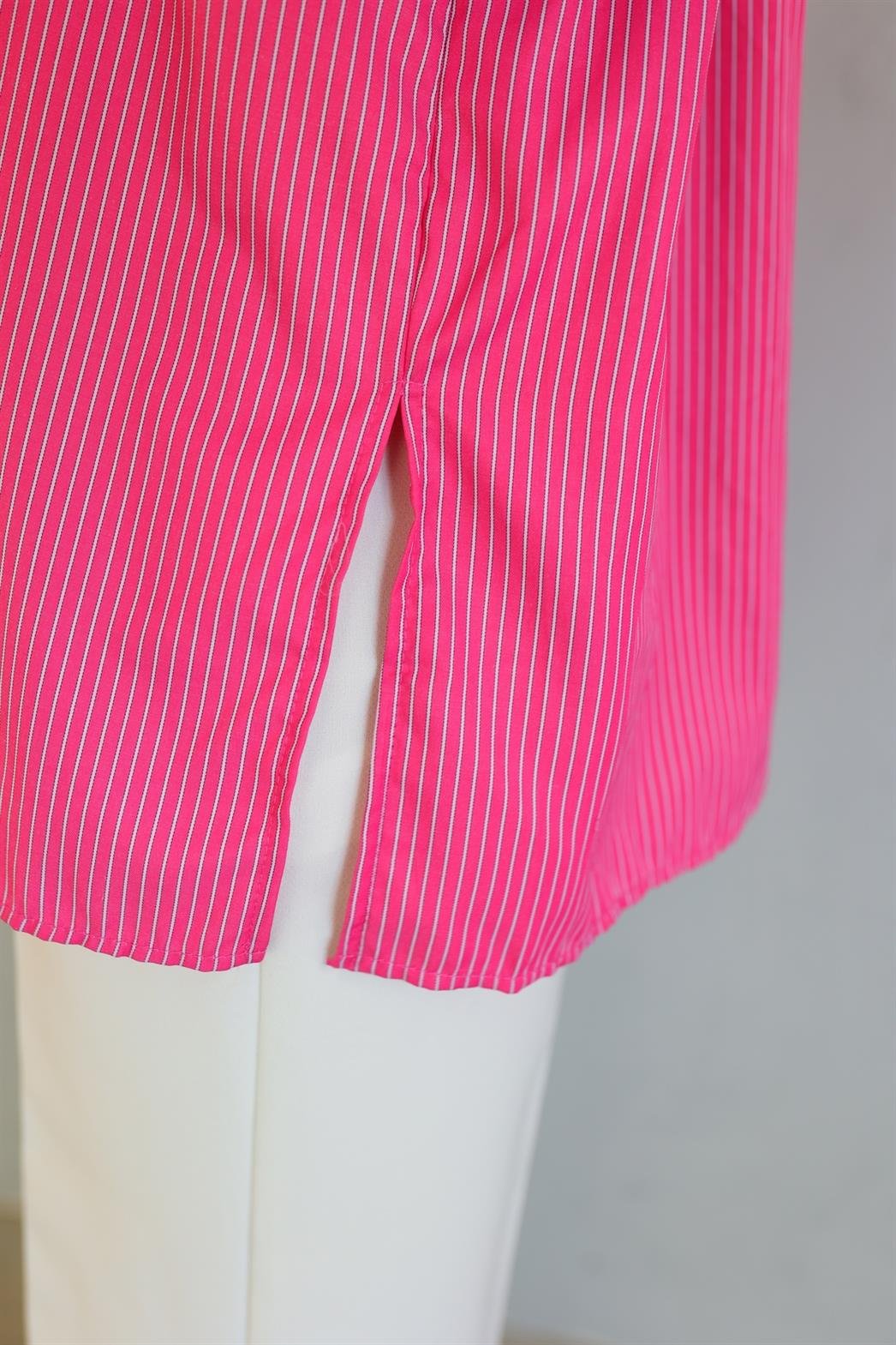 Pembe Oversize Gömlek