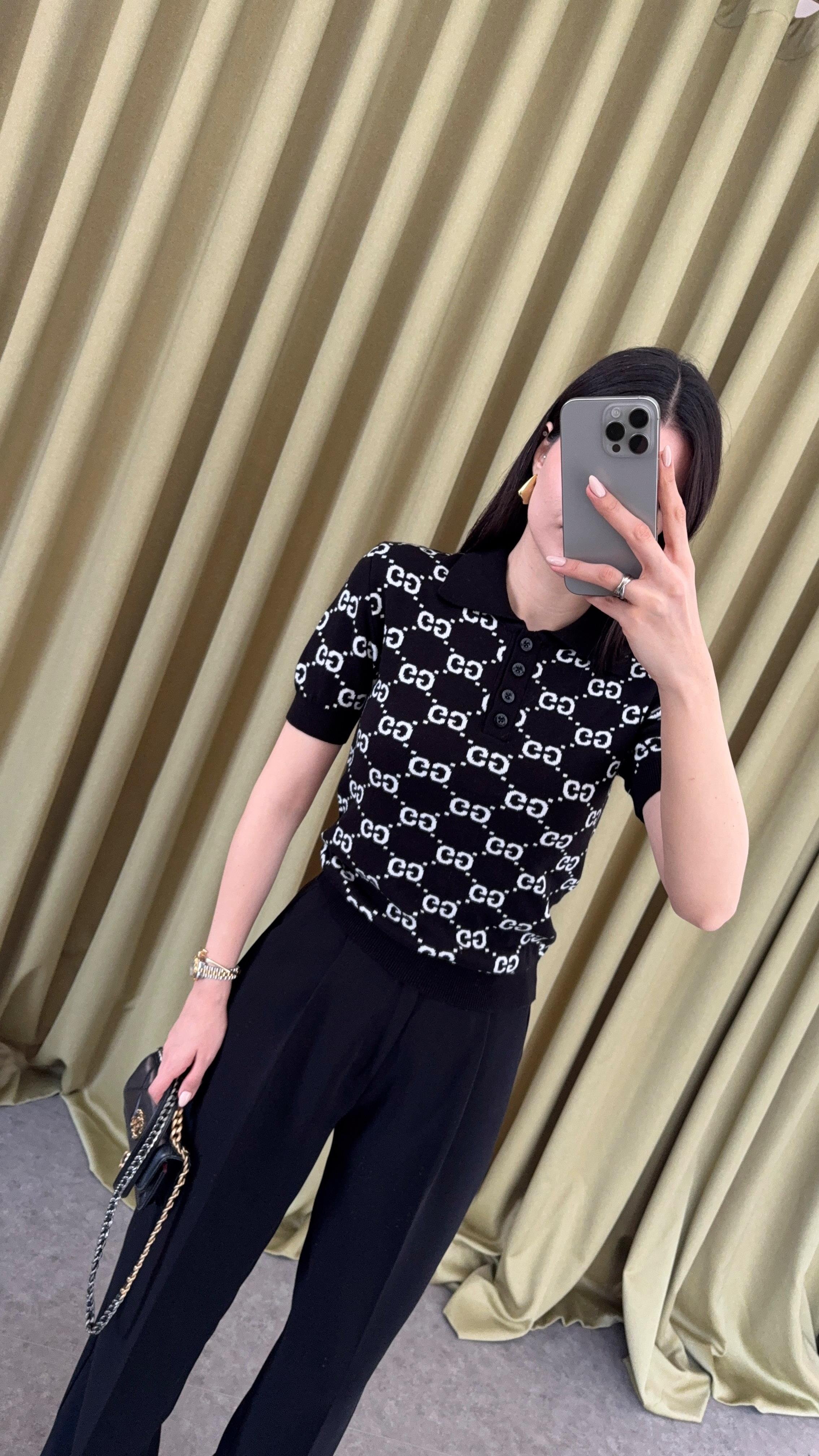 Polo Yaka Siyah Tshirt